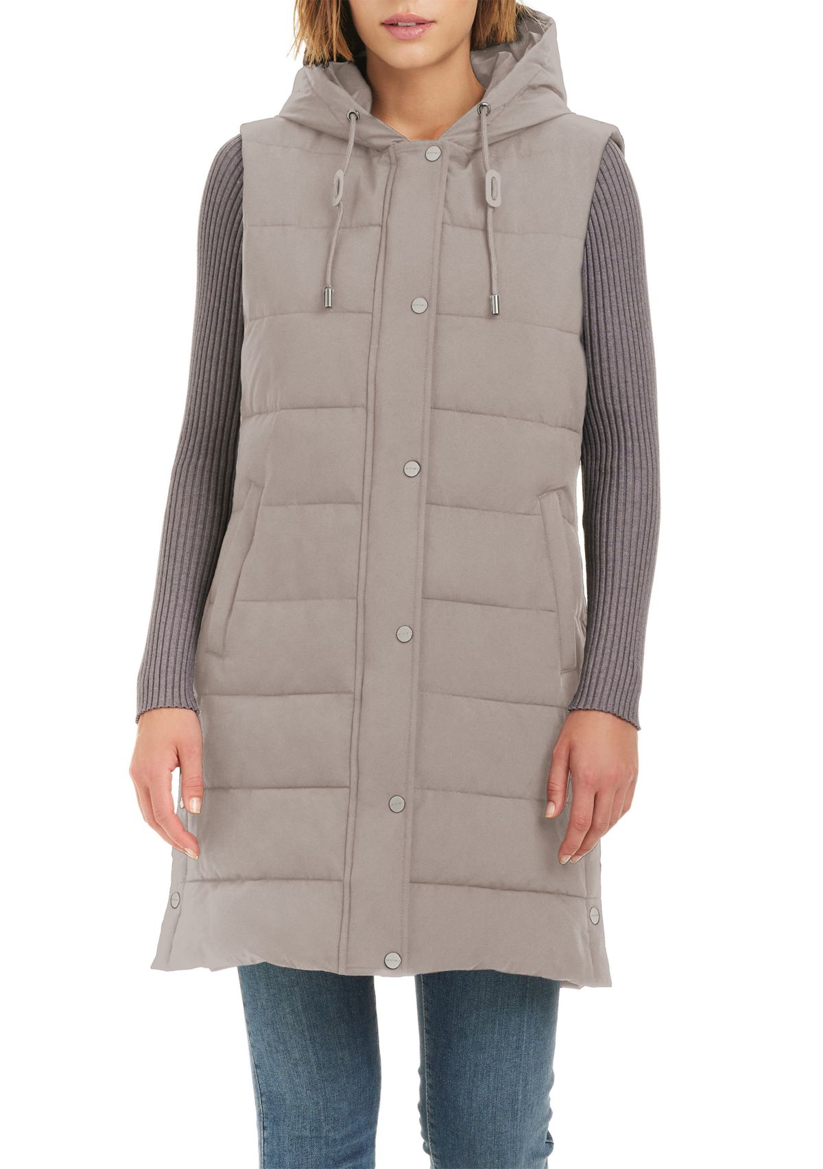 Womens Long Puffer Vest