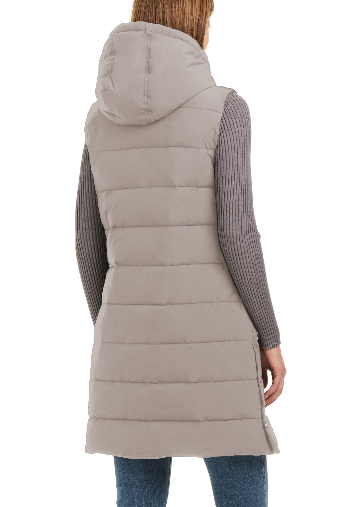 Womens Long Puffer Vest