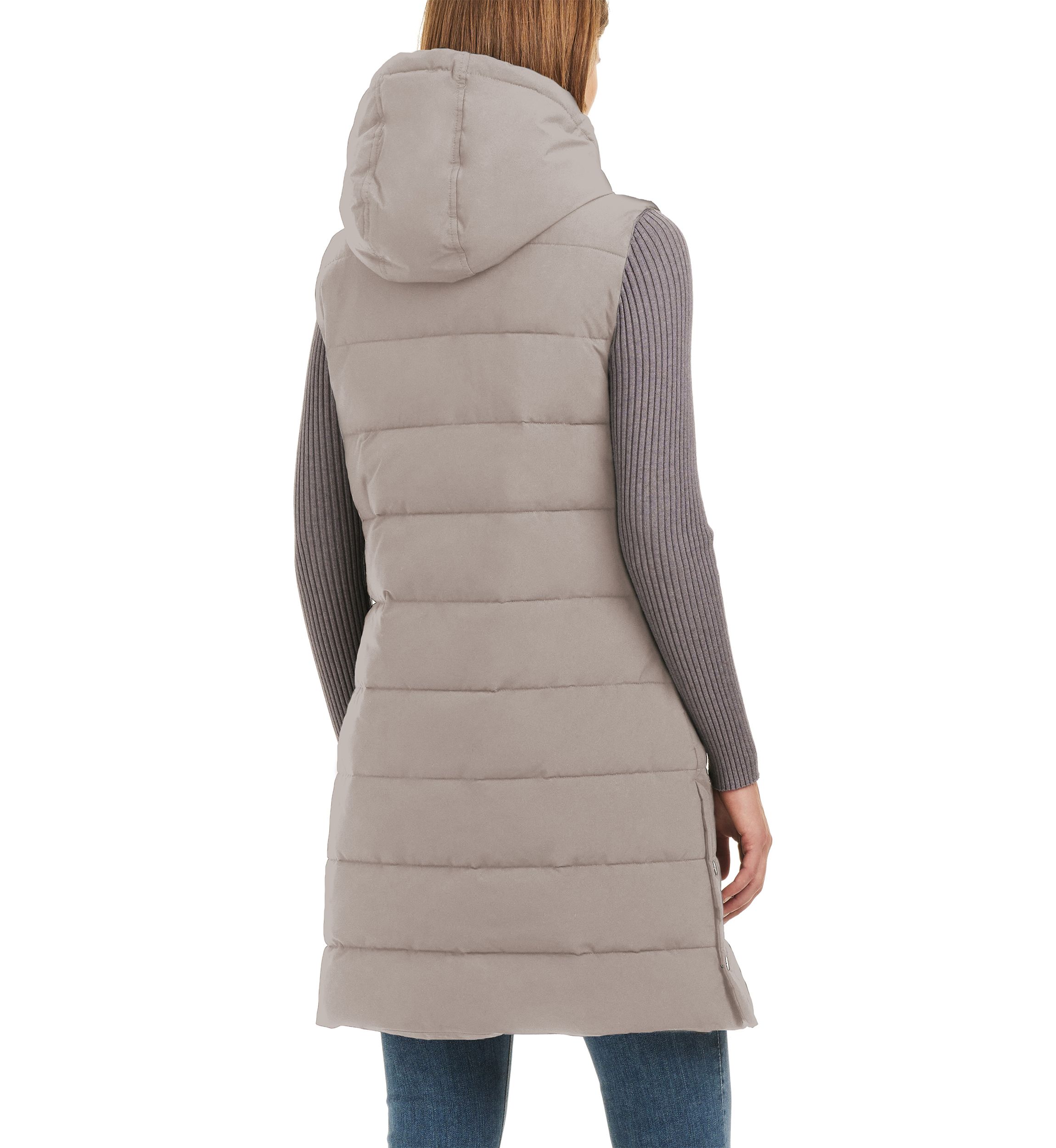 Womens Long Puffer Vest