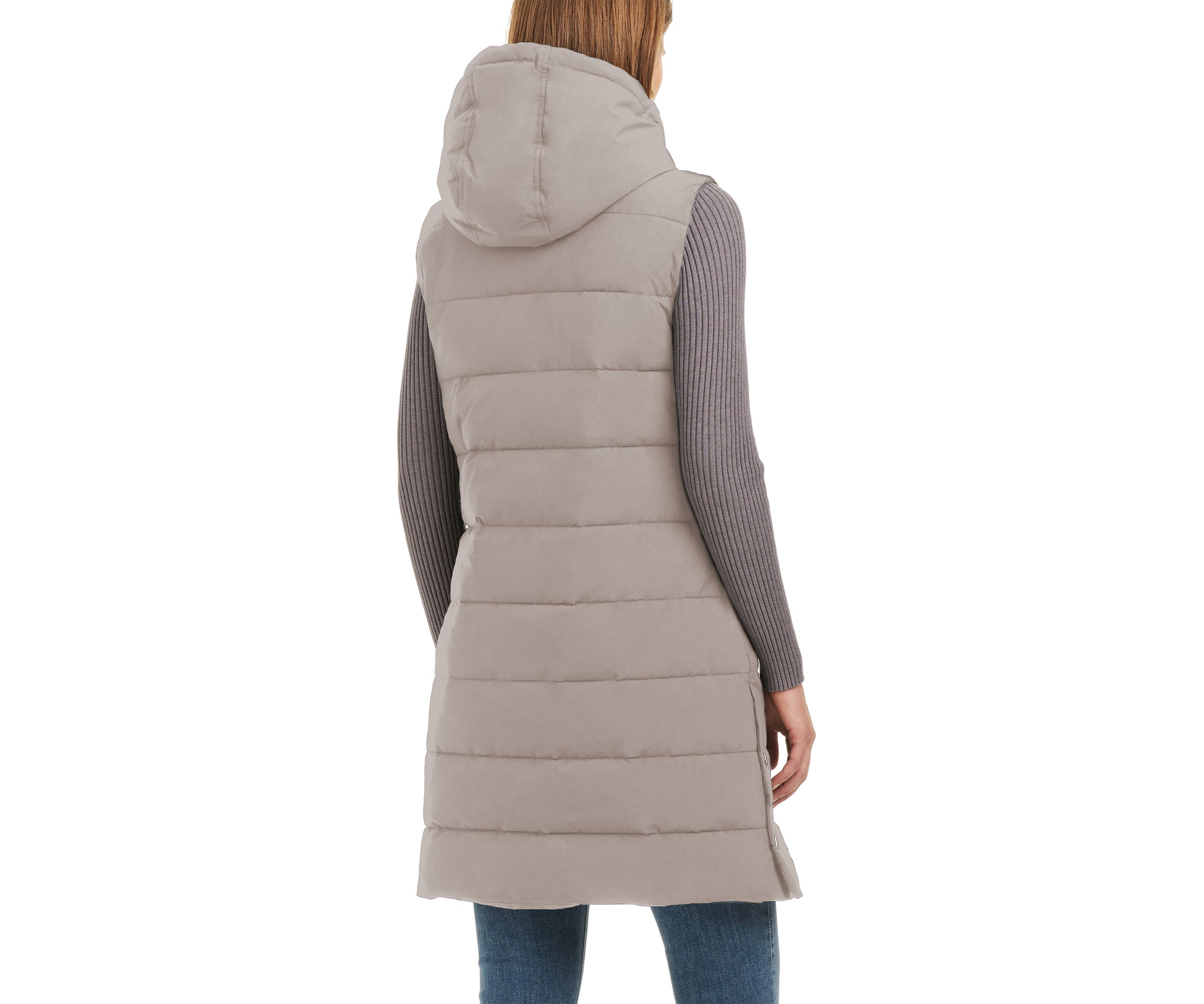 Womens Long Puffer Vest