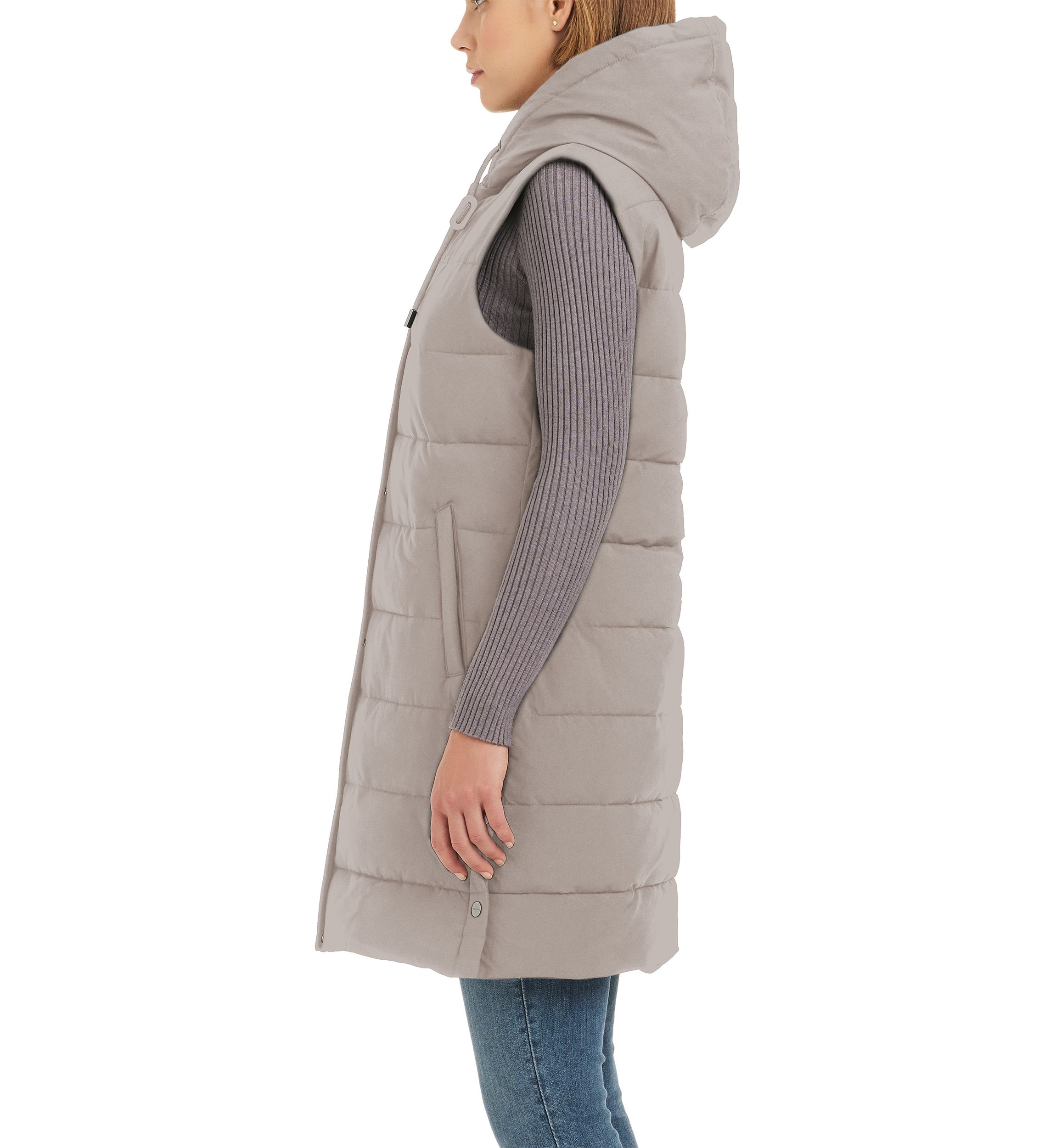 Womens Long Puffer Vest