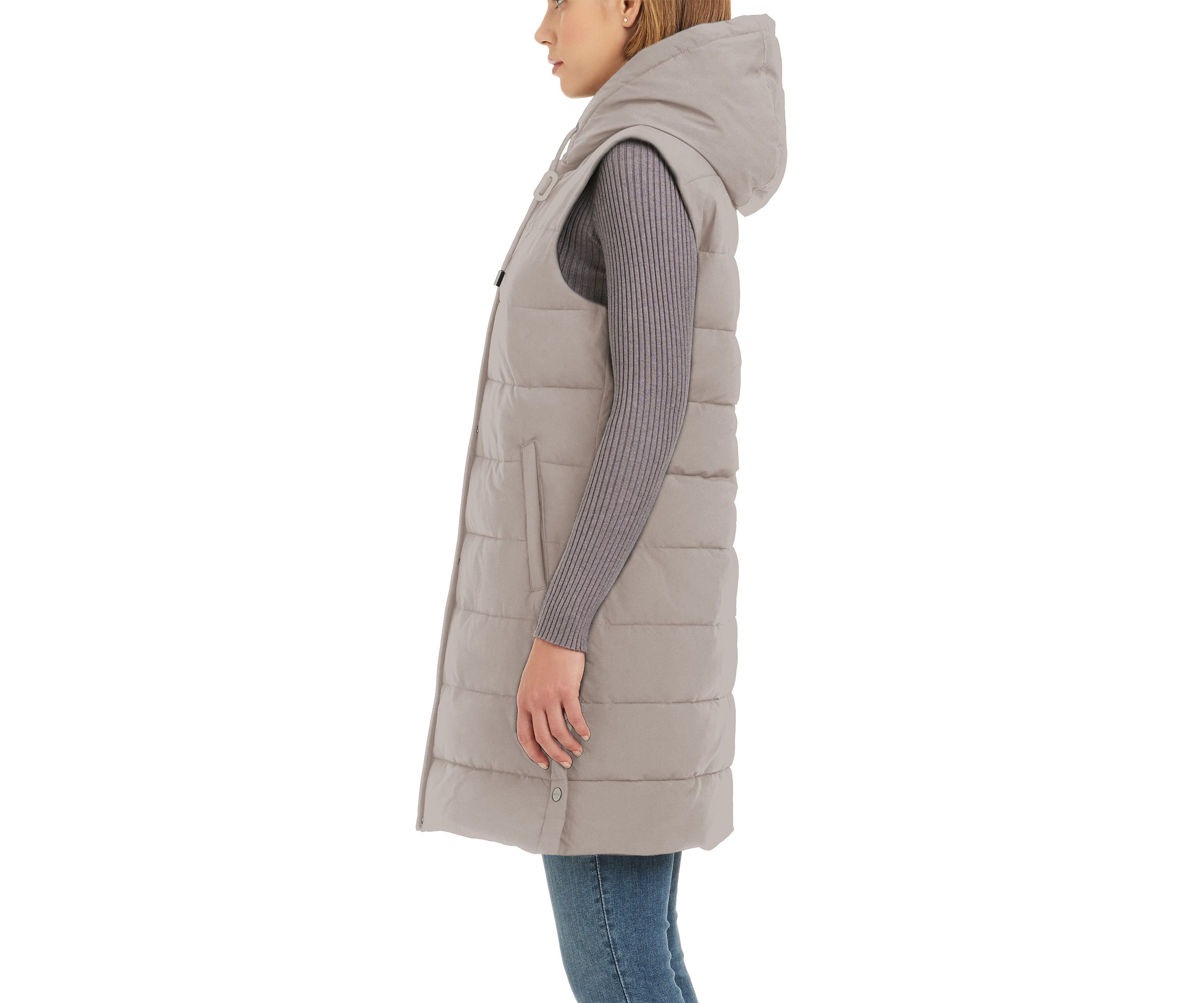 Womens Long Puffer Vest
