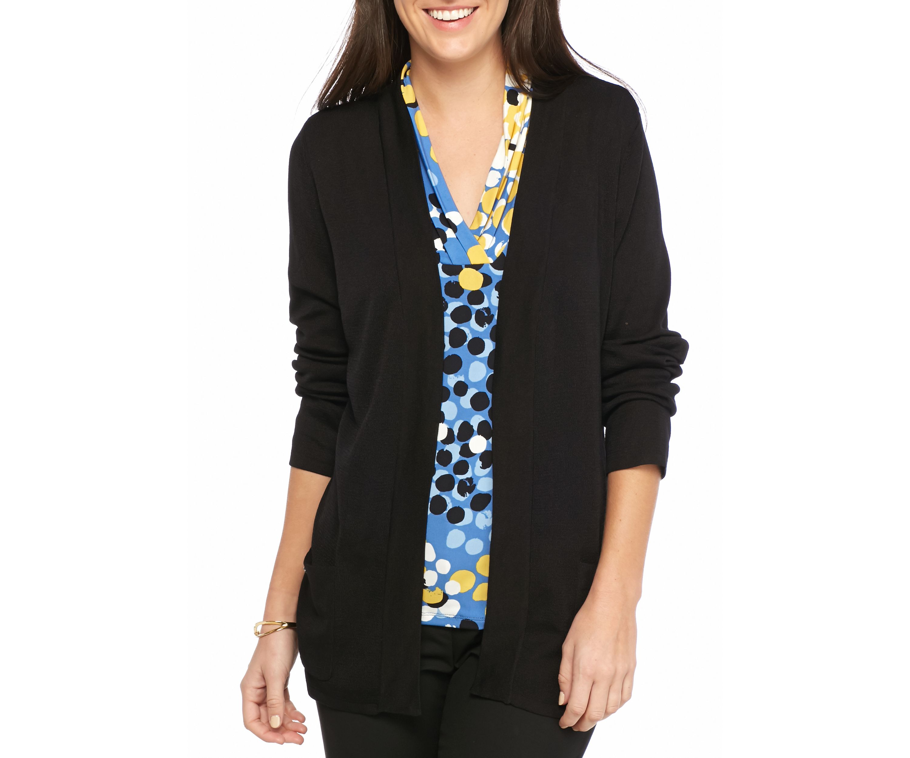 Womens Open Dual Pocket Cardigan