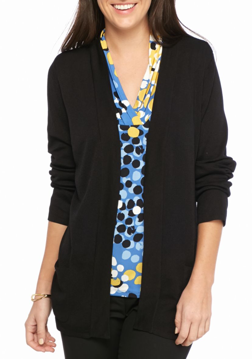 Womens Open Dual Pocket Cardigan