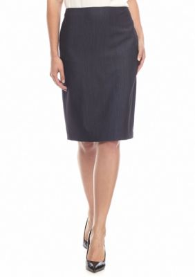 Anne Klein Solid Slim Skirt | belk