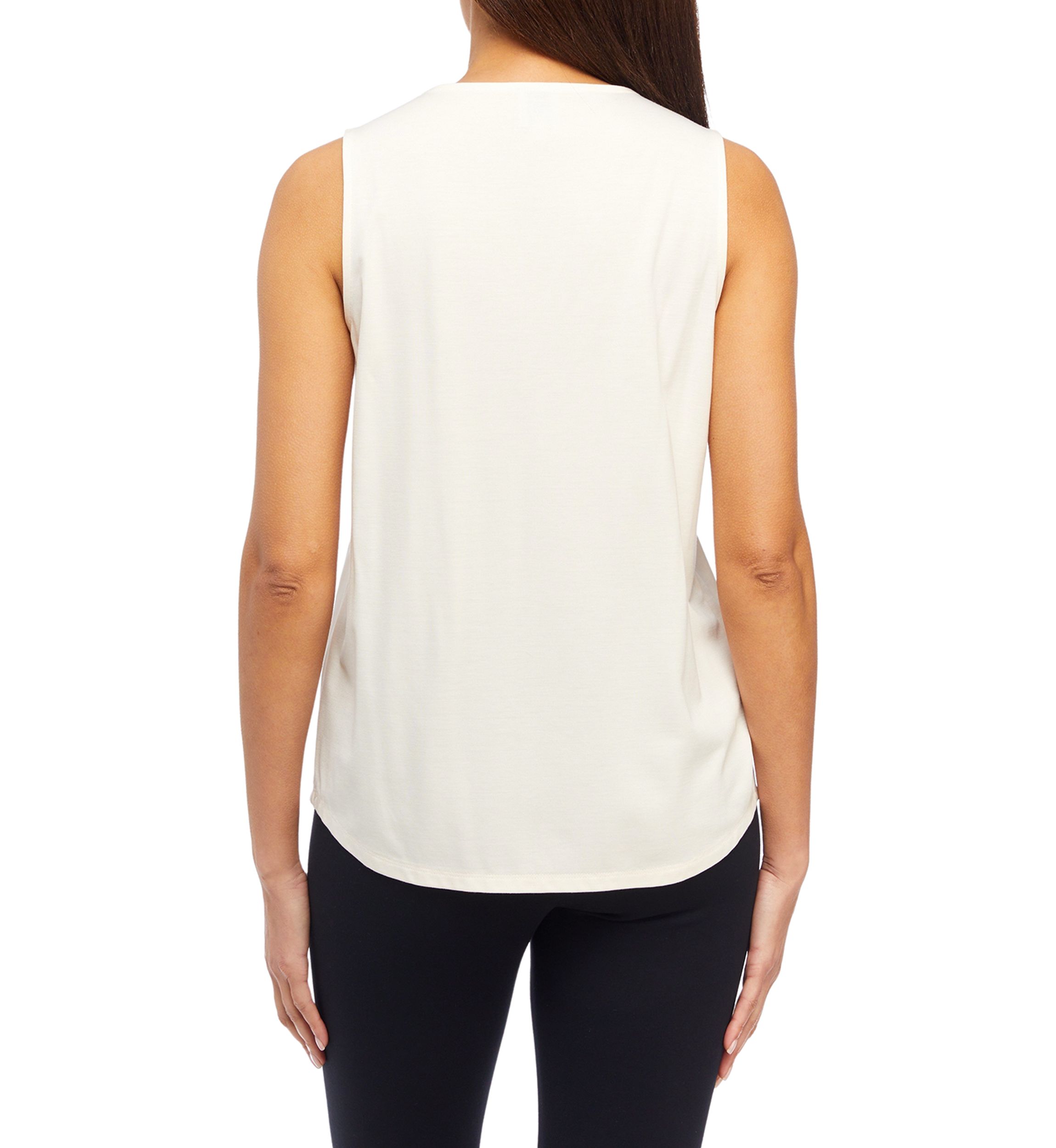 Womens Harmony Knit Pleat Front Top