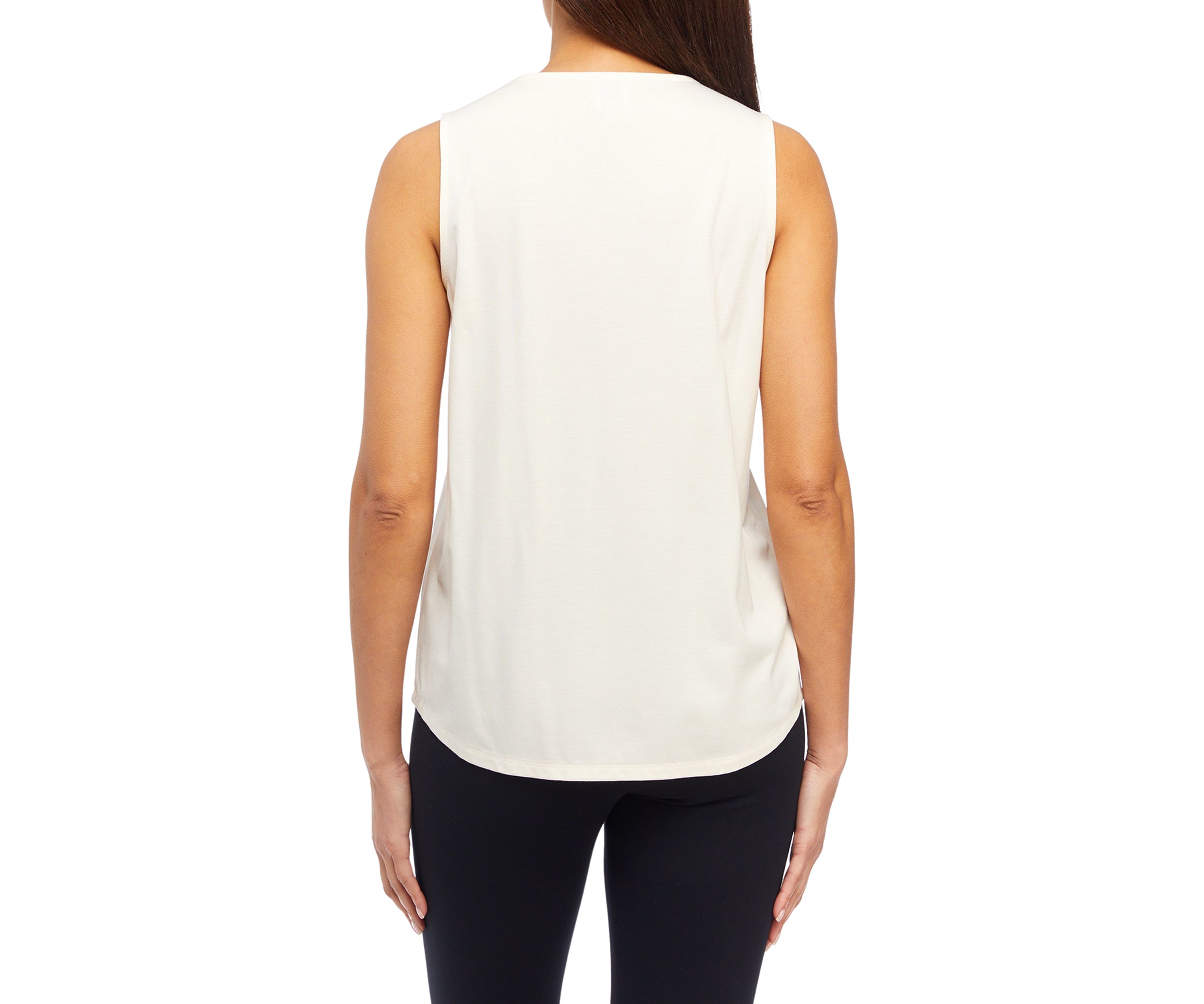 Womens Harmony Knit Pleat Front Top