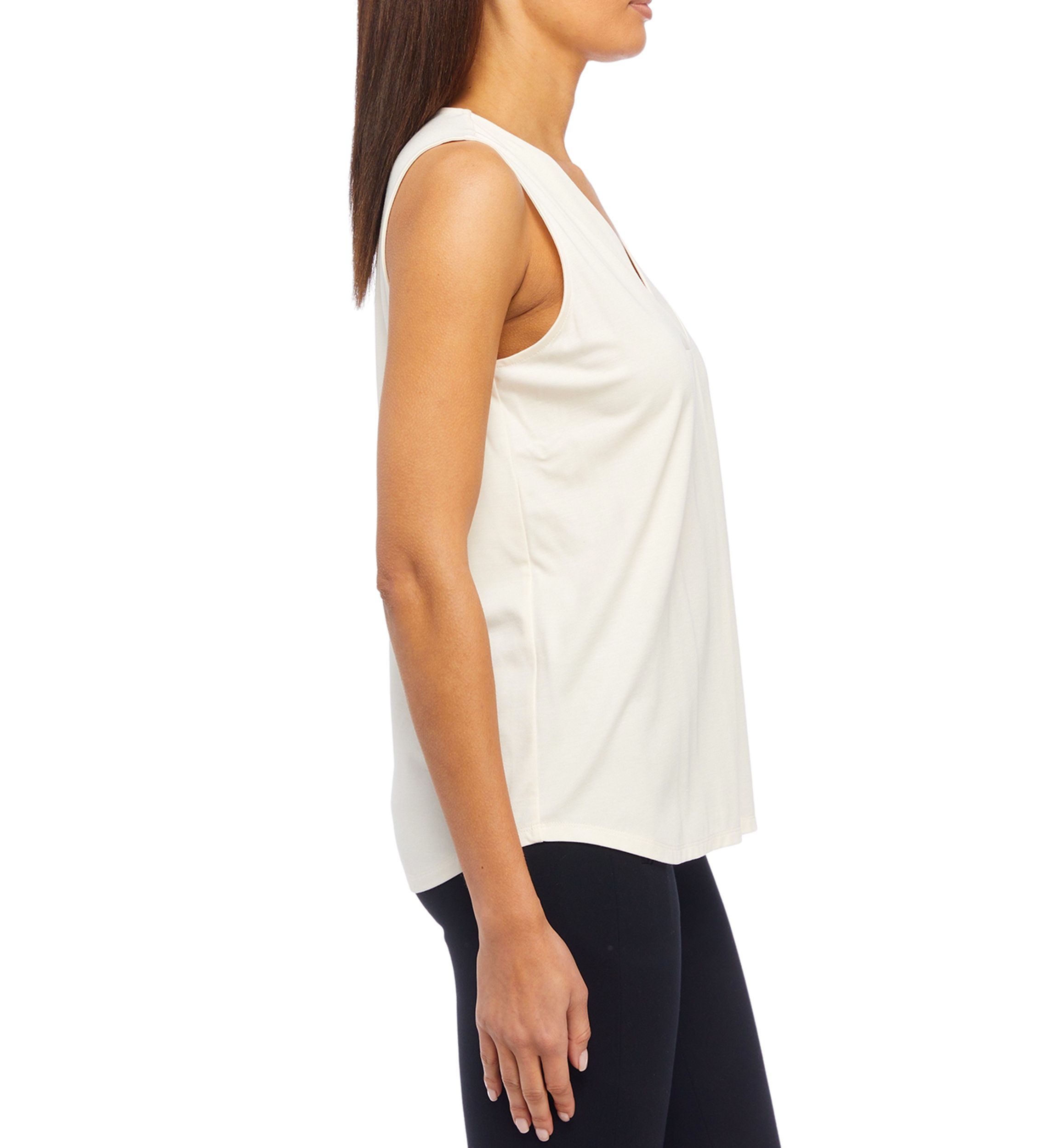 Womens Harmony Knit Pleat Front Top
