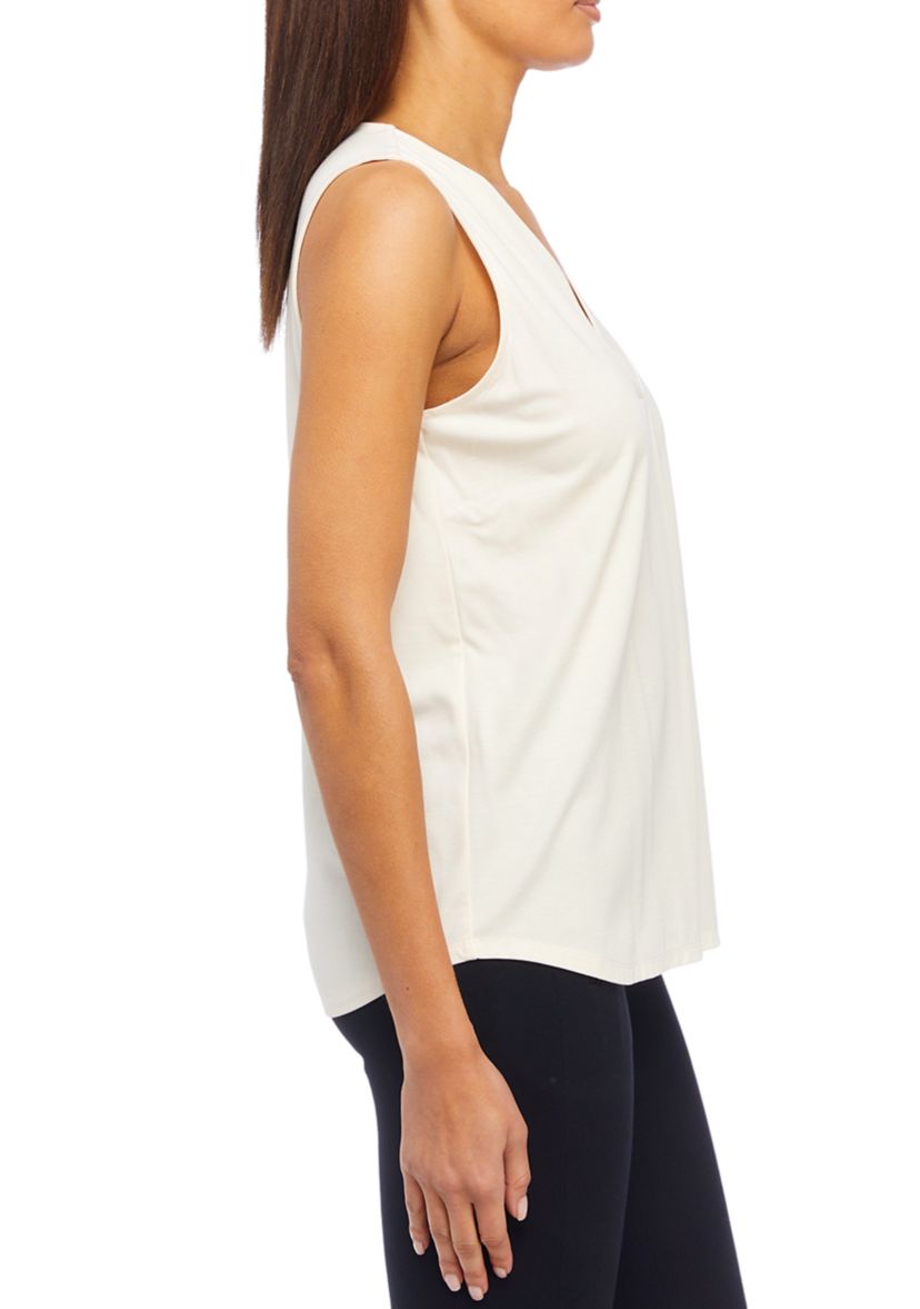 Womens Harmony Knit Pleat Front Top