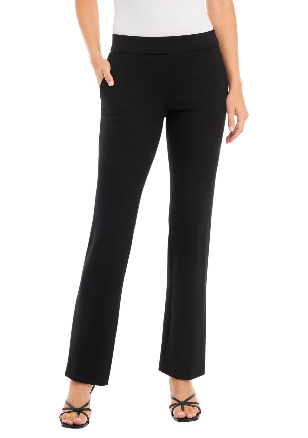 Womens Pull On Slash Pocket Trouser Pants