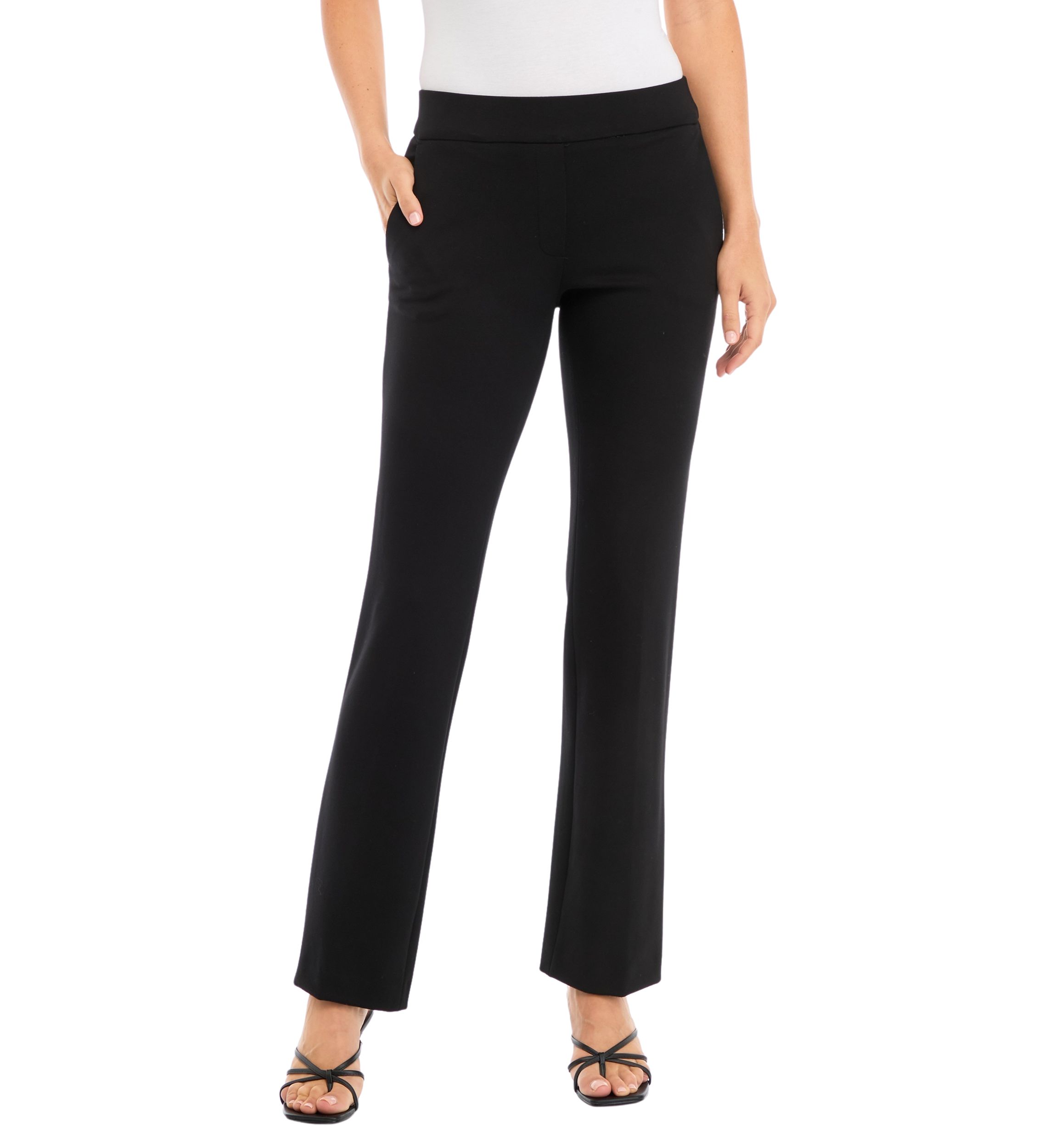 Womens Pull On Slash Pocket Trouser Pants