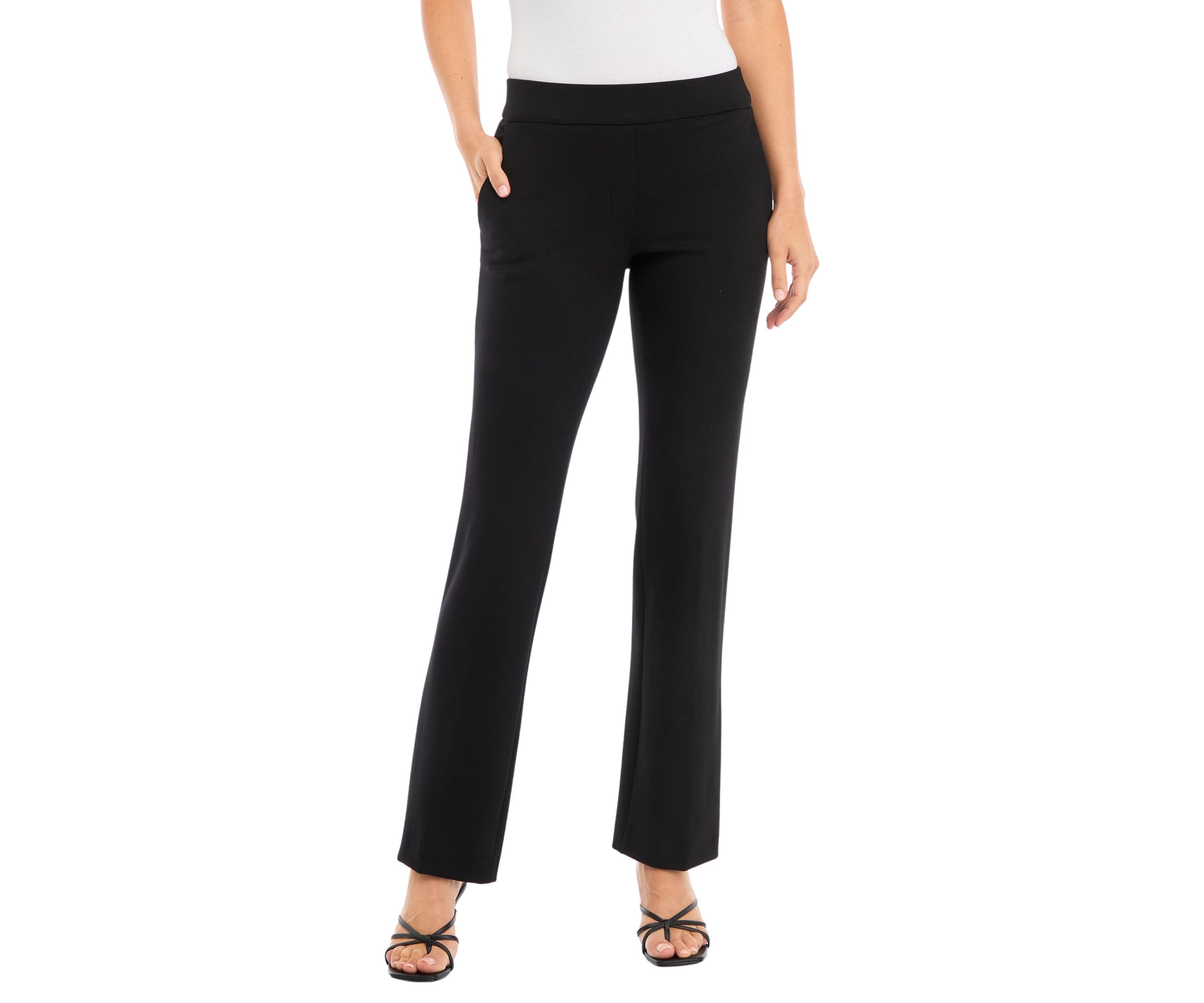 Womens Pull On Slash Pocket Trouser Pants