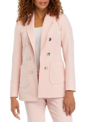 Dkny Women's Double-Breasted Jacket - Radiant Pink