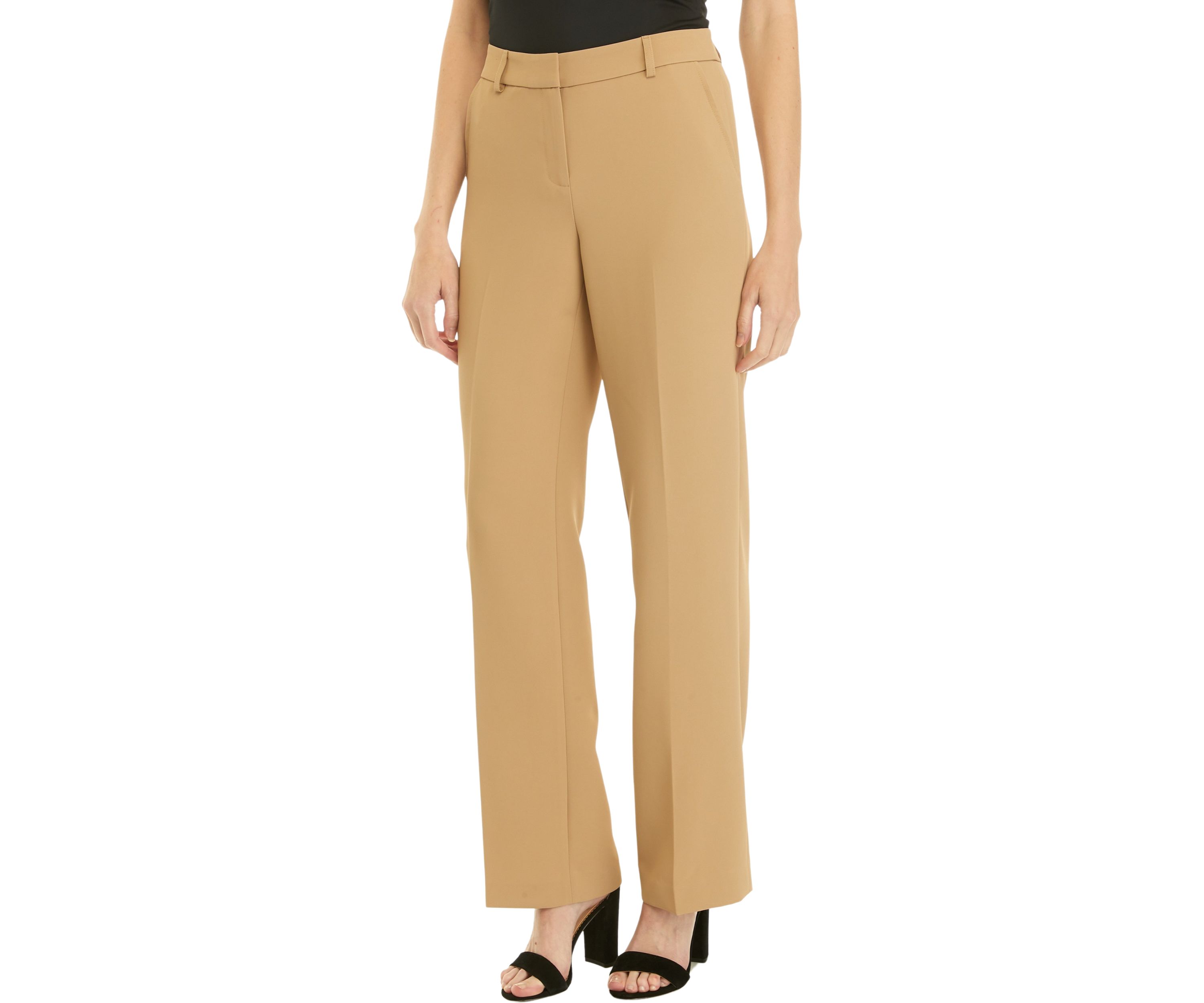 Womens Fly Front Slash Pocket Trouser Pants
