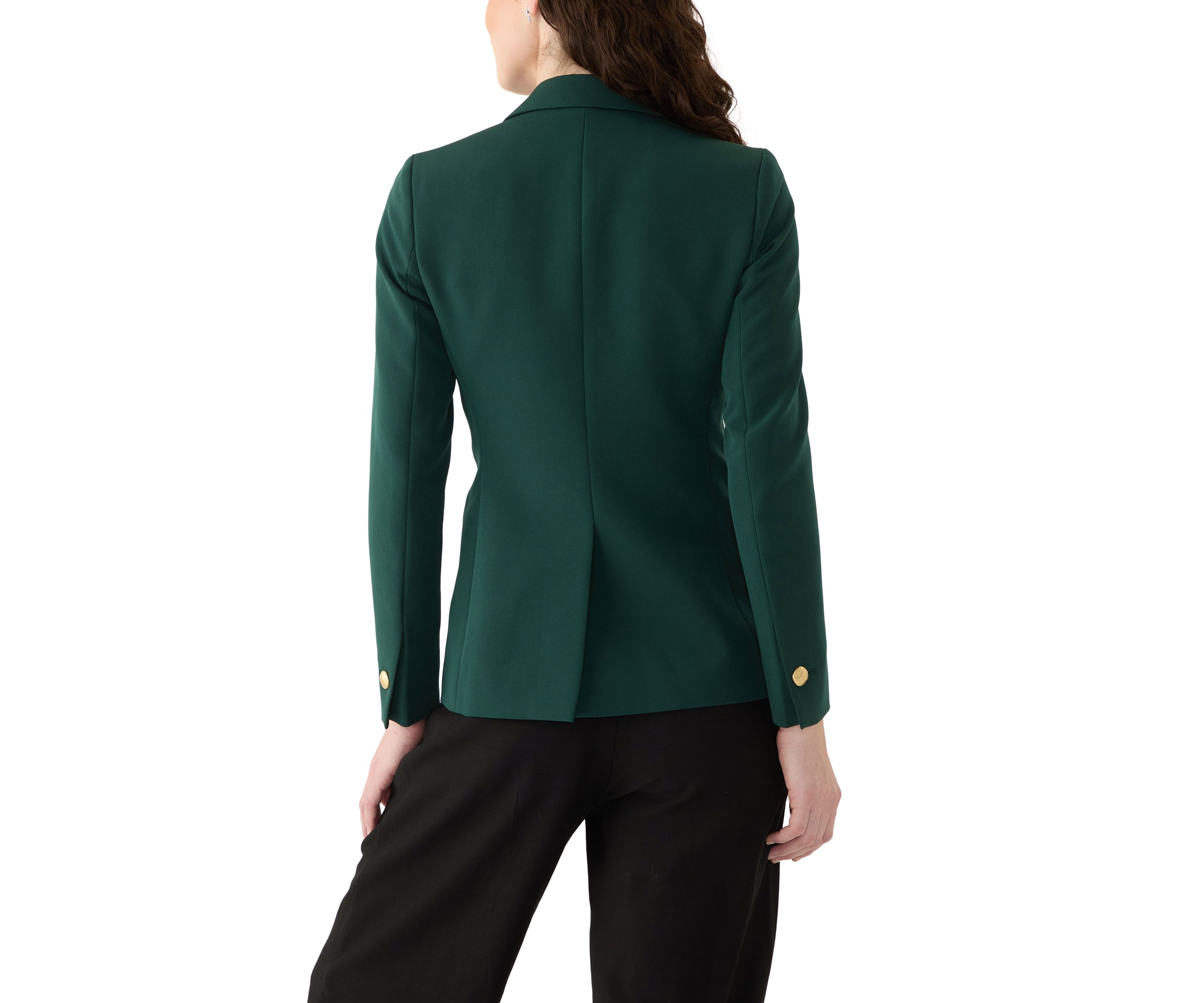 Womens One Button Notch Collar Jacket