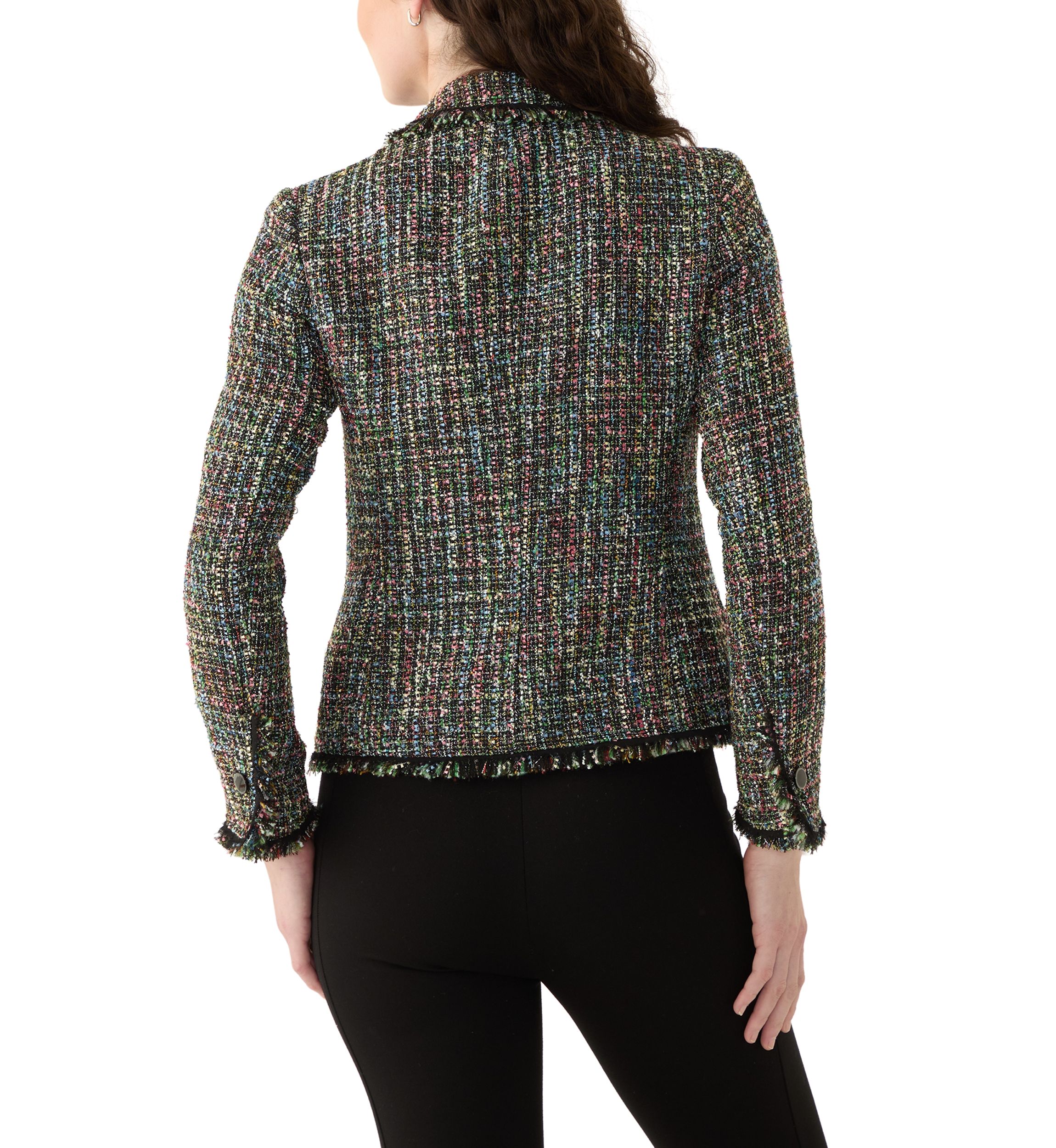Womens One Button Notch Collar Jacket