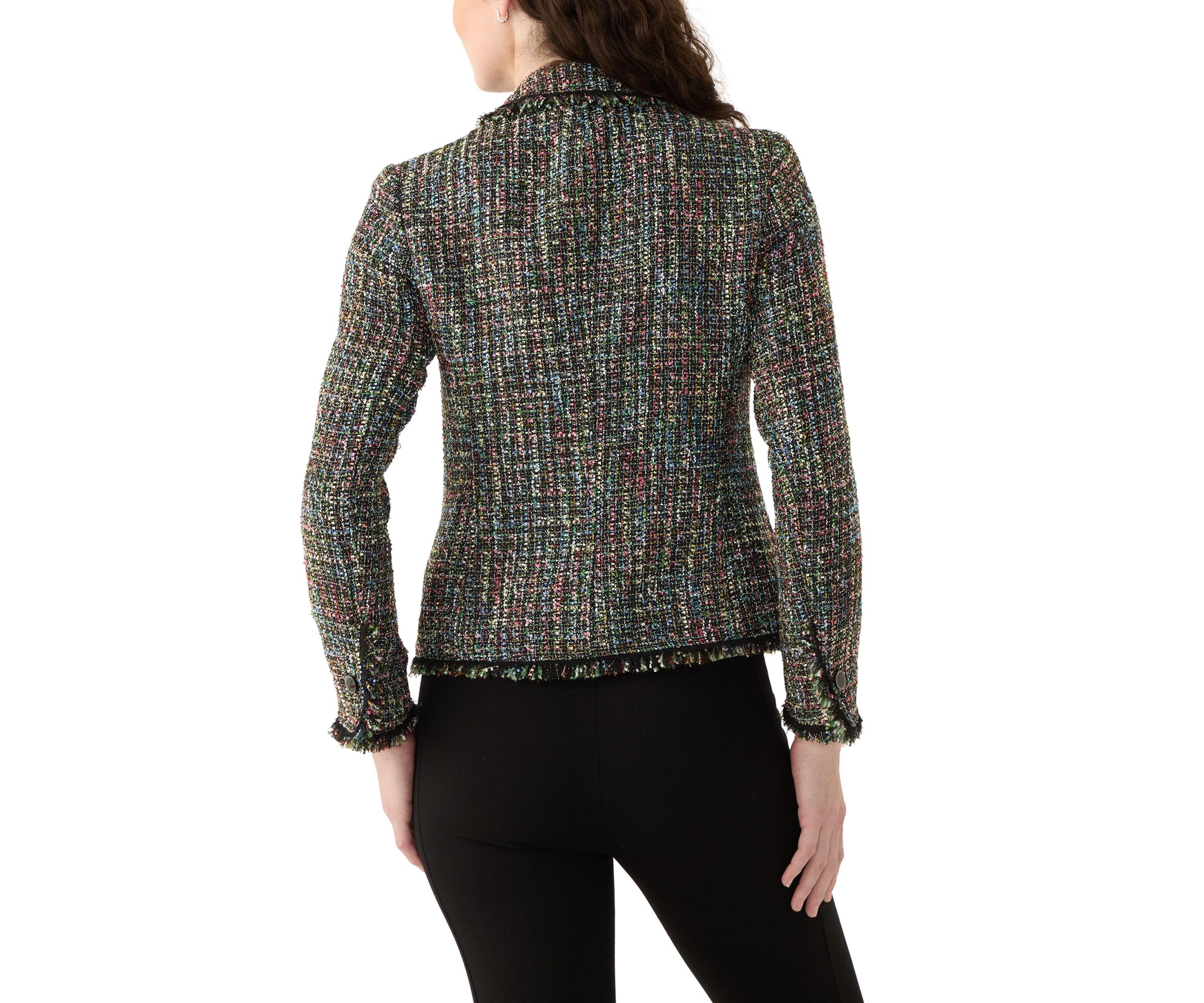 Womens One Button Notch Collar Jacket
