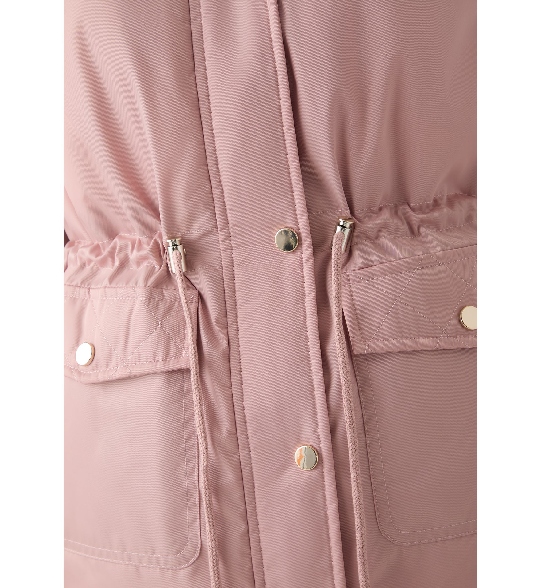 Womens Sheen Poly Twill Anorak with Hood