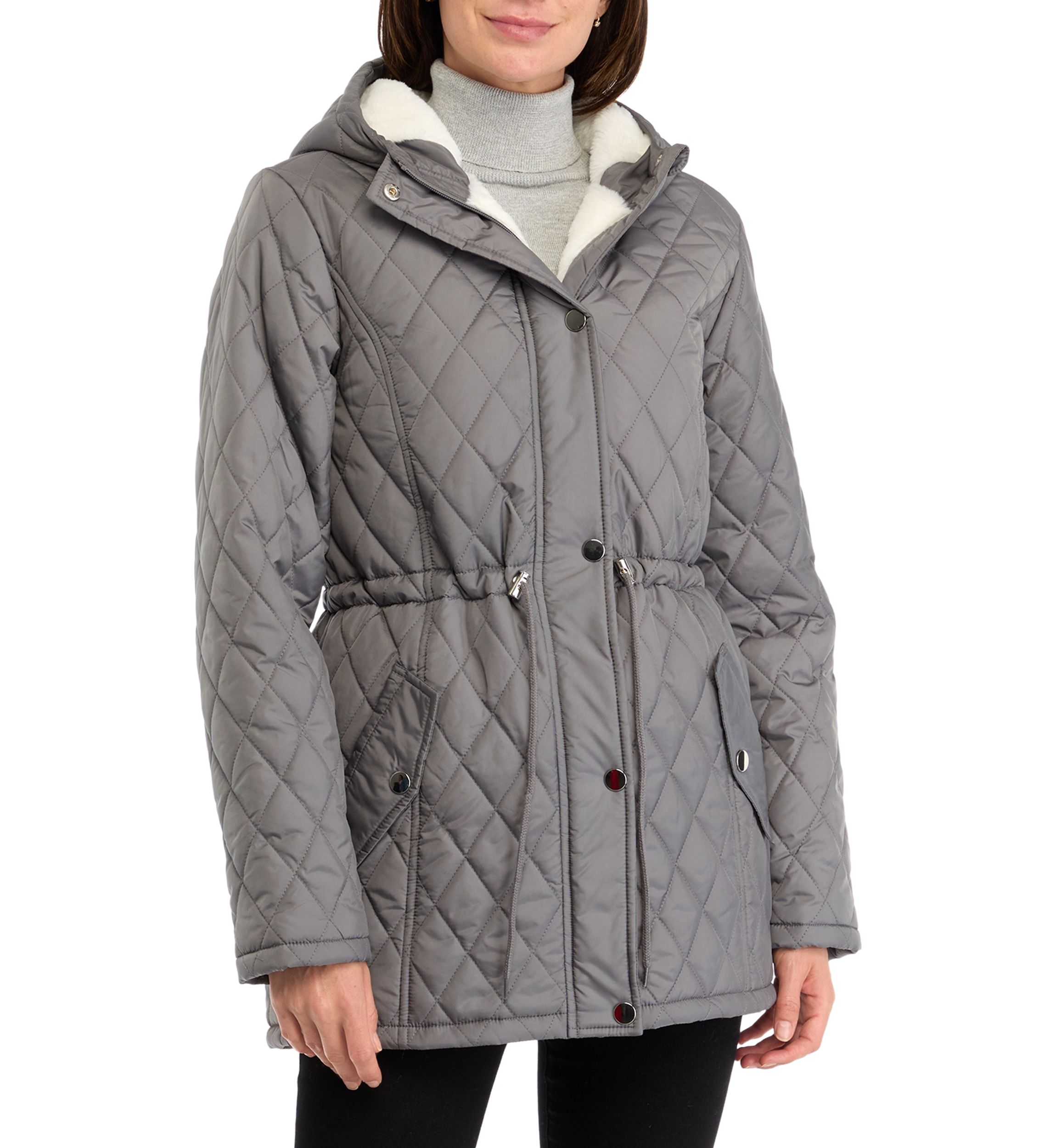  Womens Diamond Quilted Anorak Jacket 
