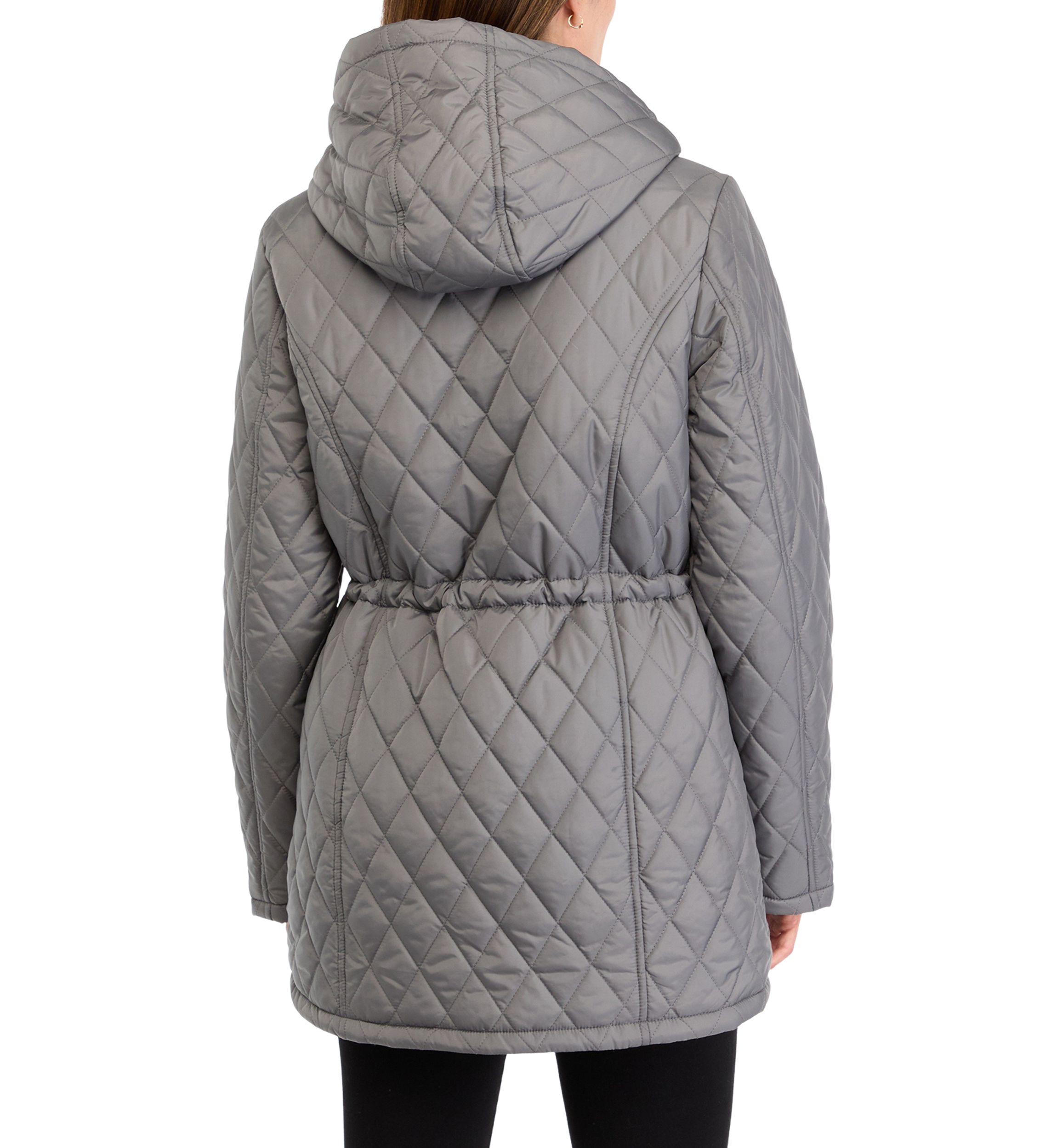 Womens Diamond Quilted Anorak Jacket 