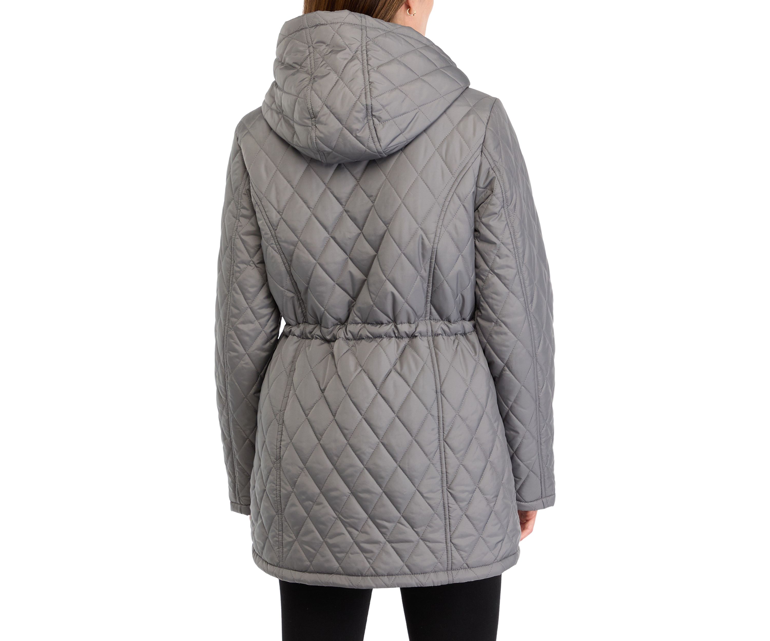  Womens Diamond Quilted Anorak Jacket 