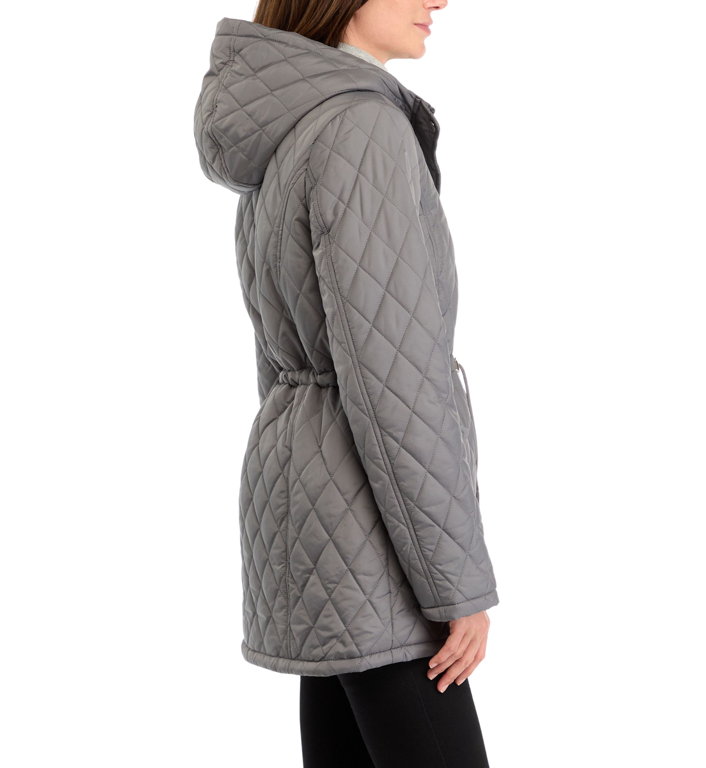  Womens Diamond Quilted Anorak Jacket 