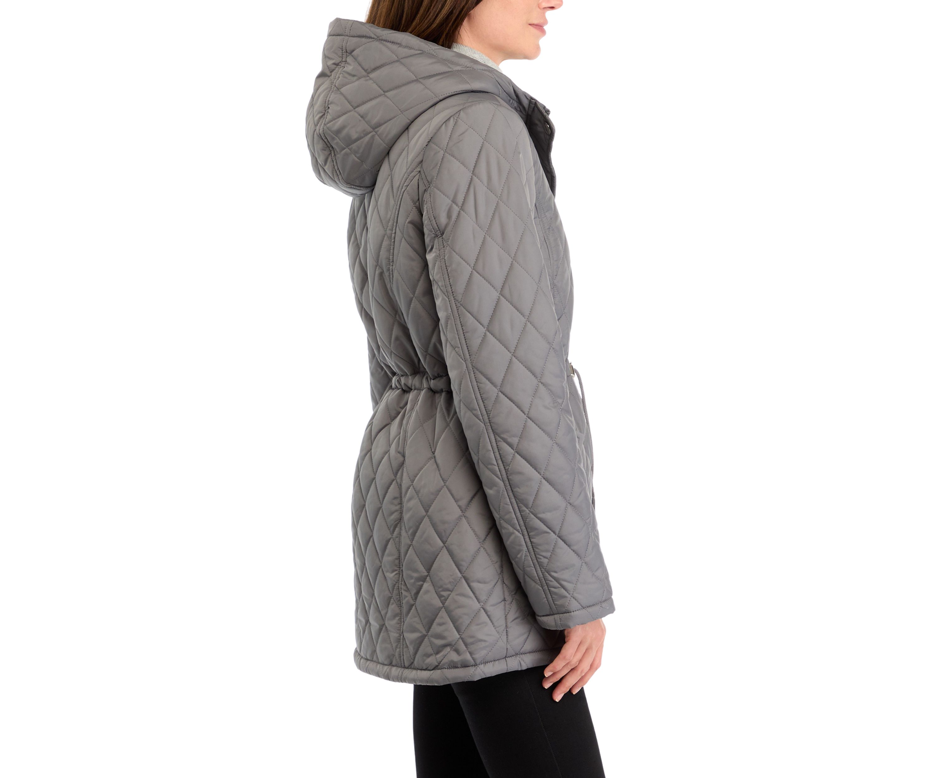  Womens Diamond Quilted Anorak Jacket 