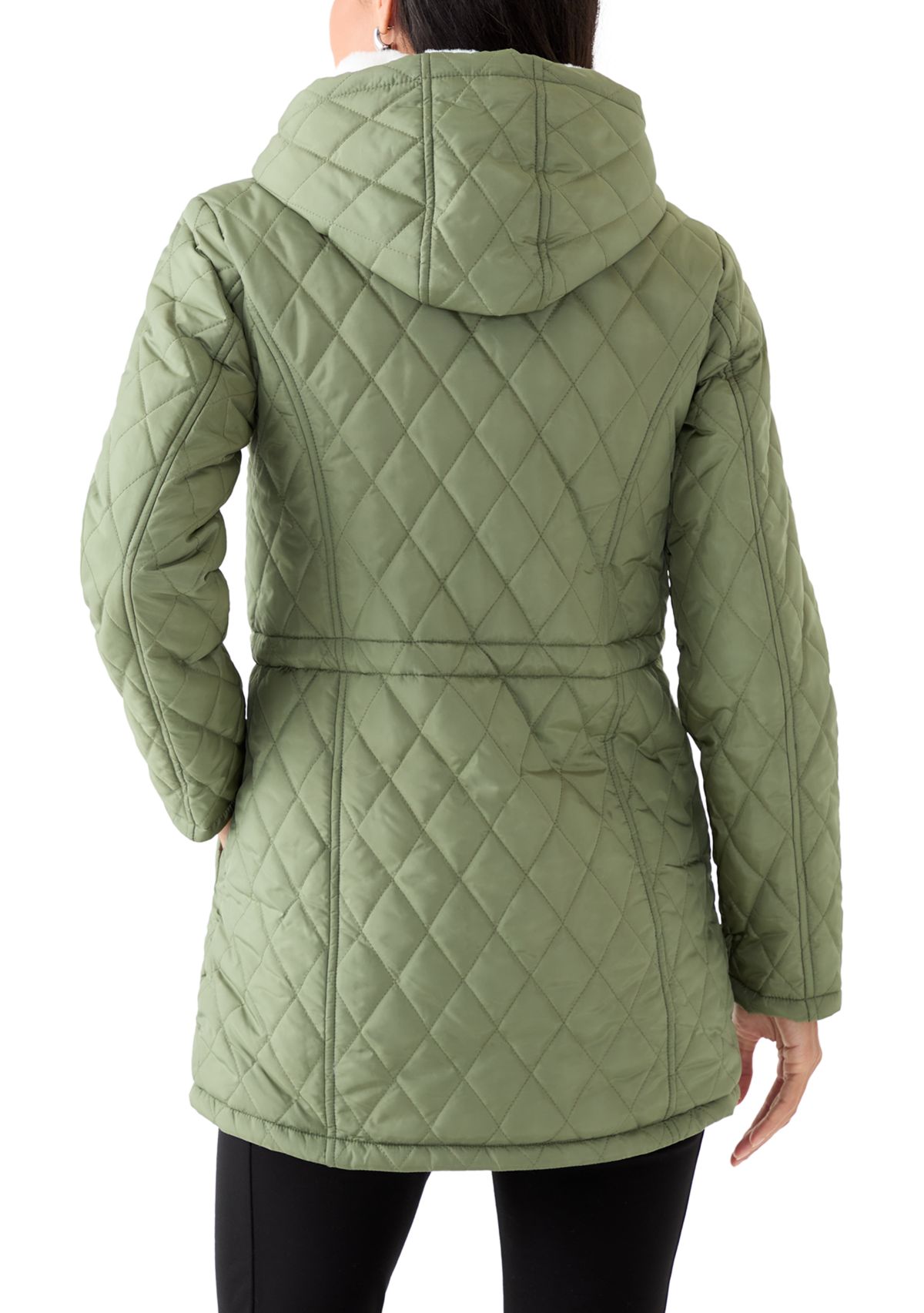  Womens Diamond Quilted Anorak Jacket 