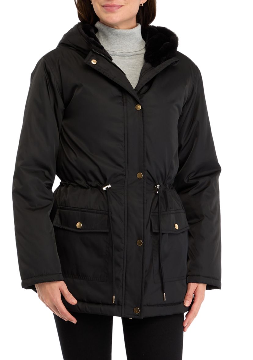  Womens Diamond Quilted Anorak Jacket 