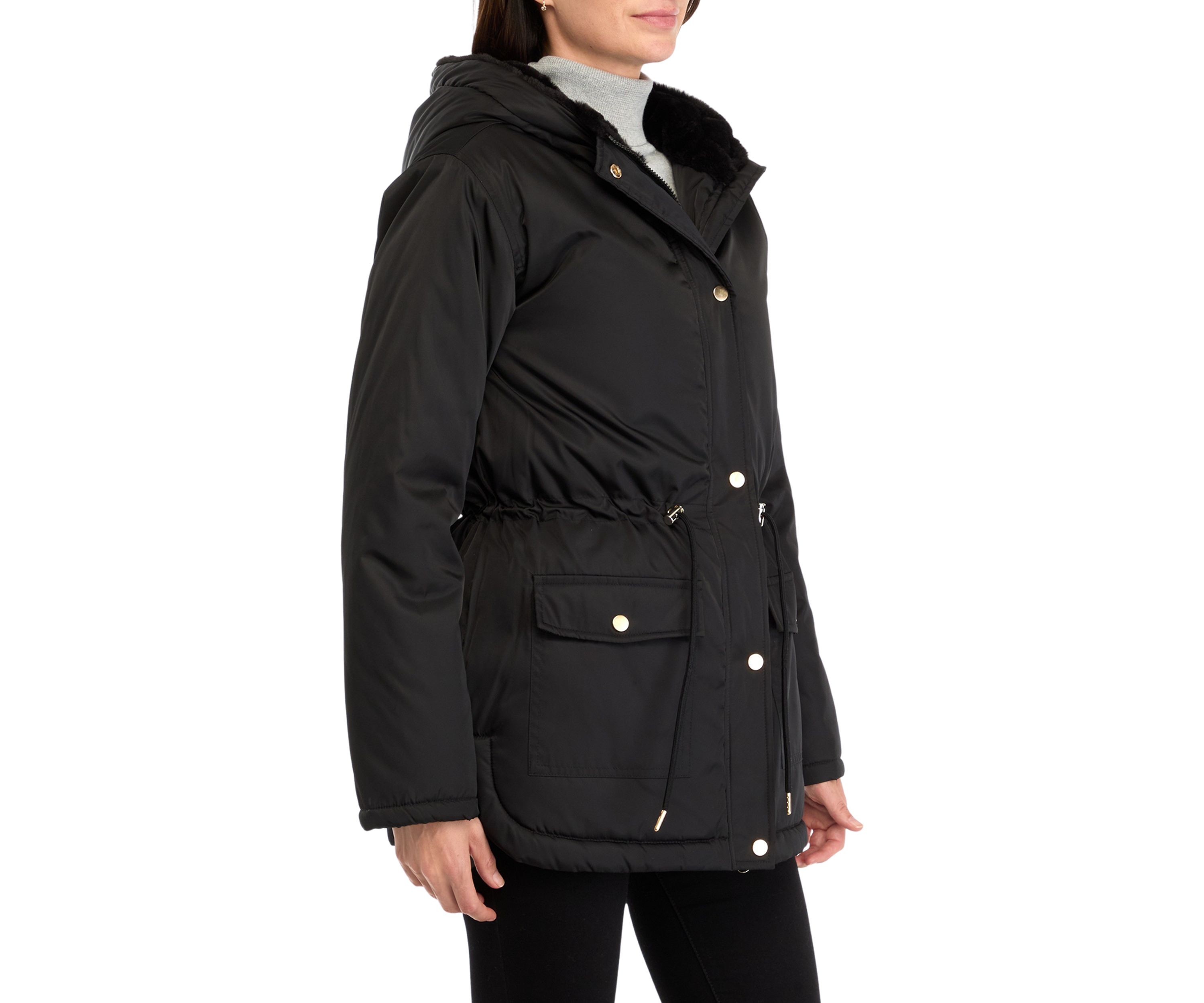  Womens Diamond Quilted Anorak Jacket 