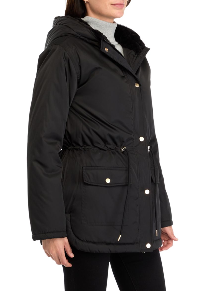  Womens Diamond Quilted Anorak Jacket 