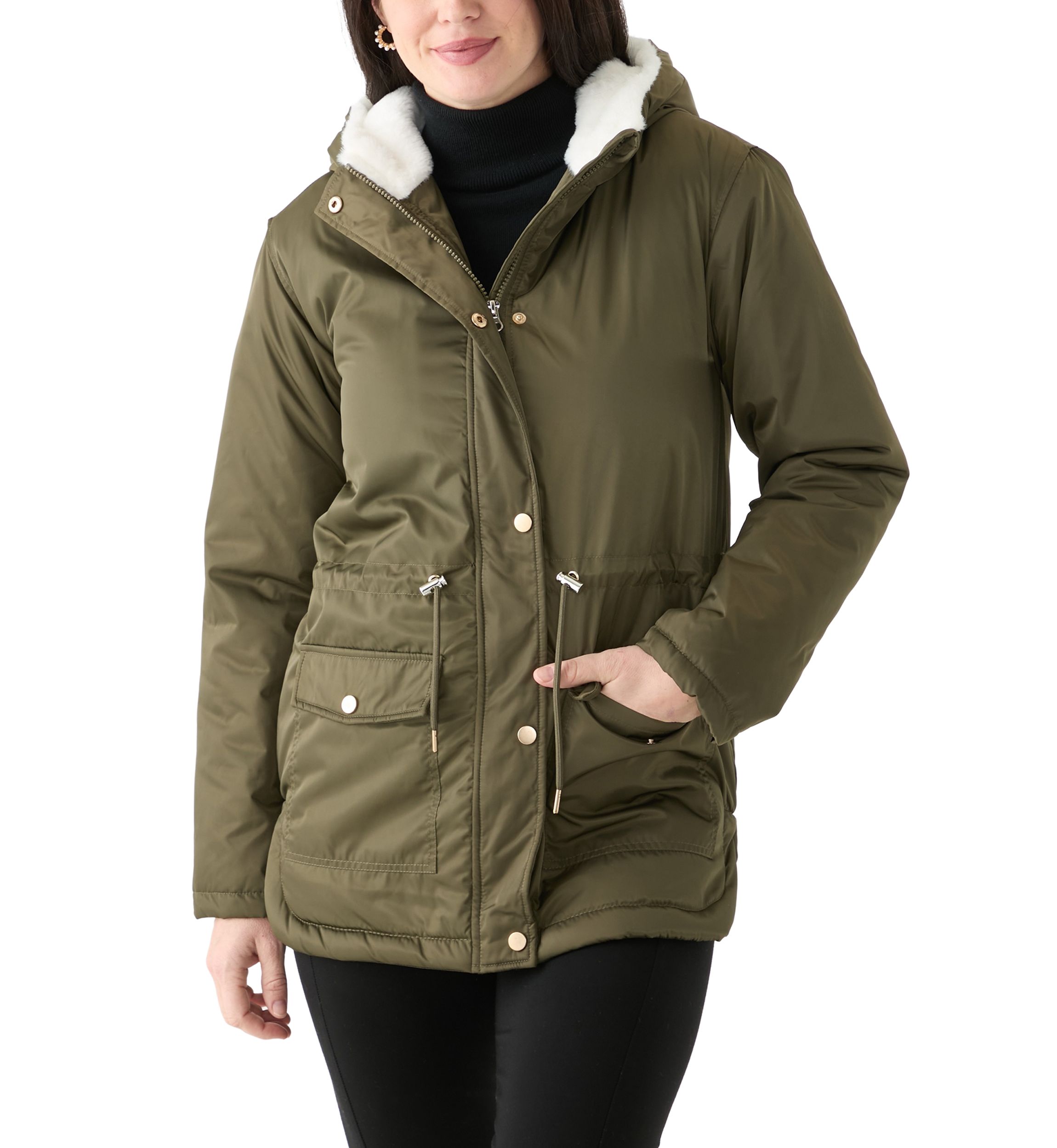 Womens Twill Anorak Jacket 