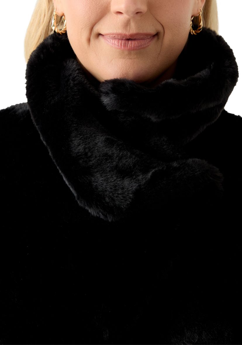 Plus Size Cozy Faux Fur Coat