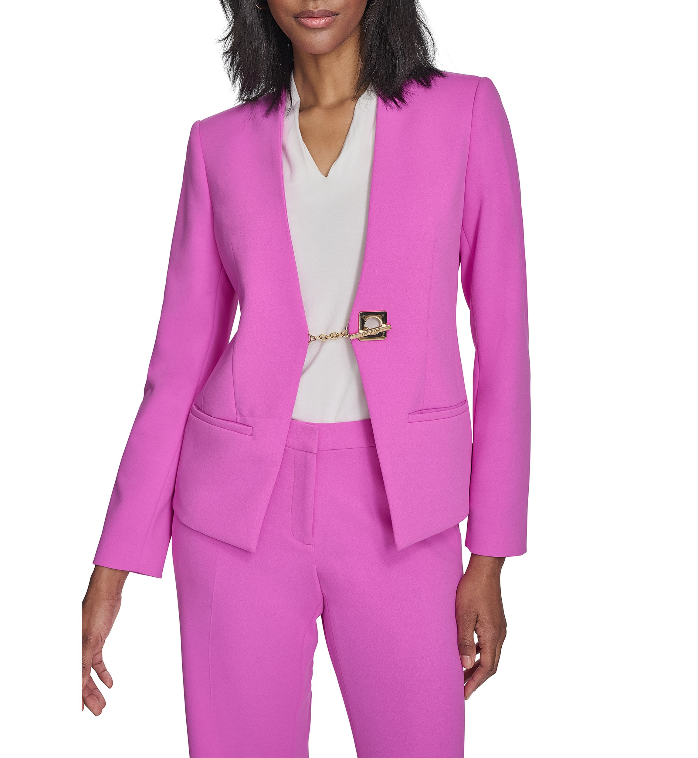 Womens Toggle Hardware Blazer