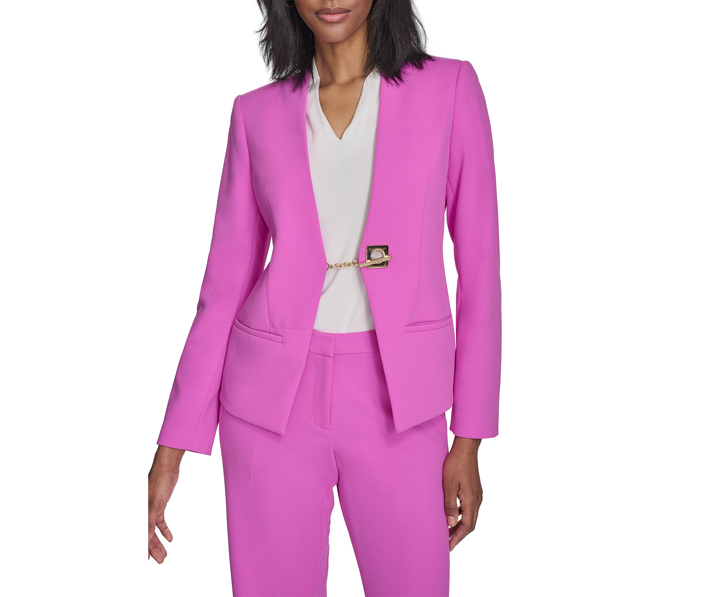 Womens Toggle Hardware Blazer