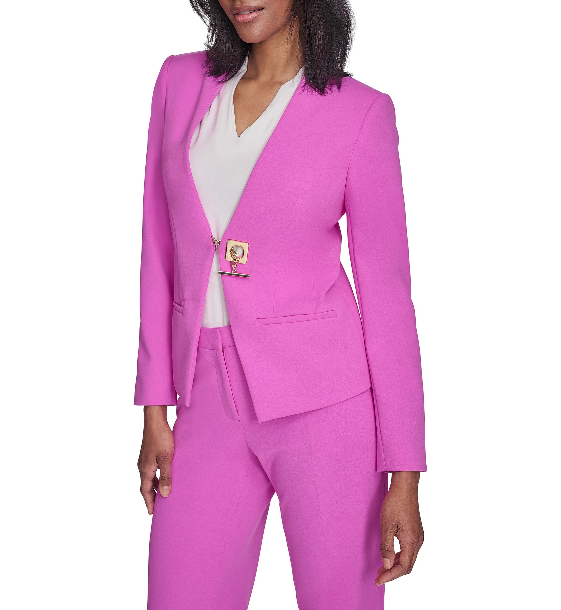 Womens Toggle Hardware Blazer