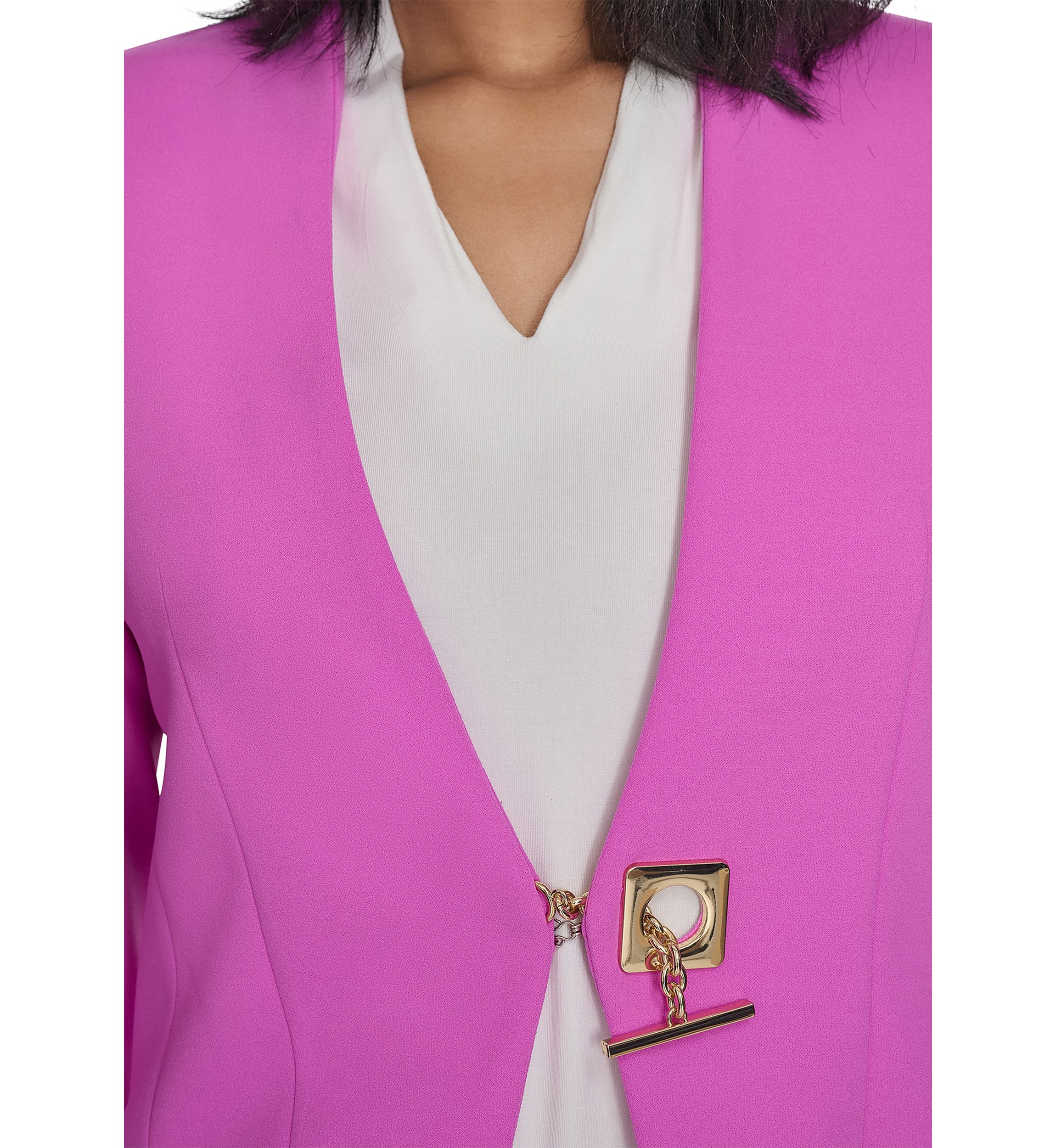 Womens Toggle Hardware Blazer