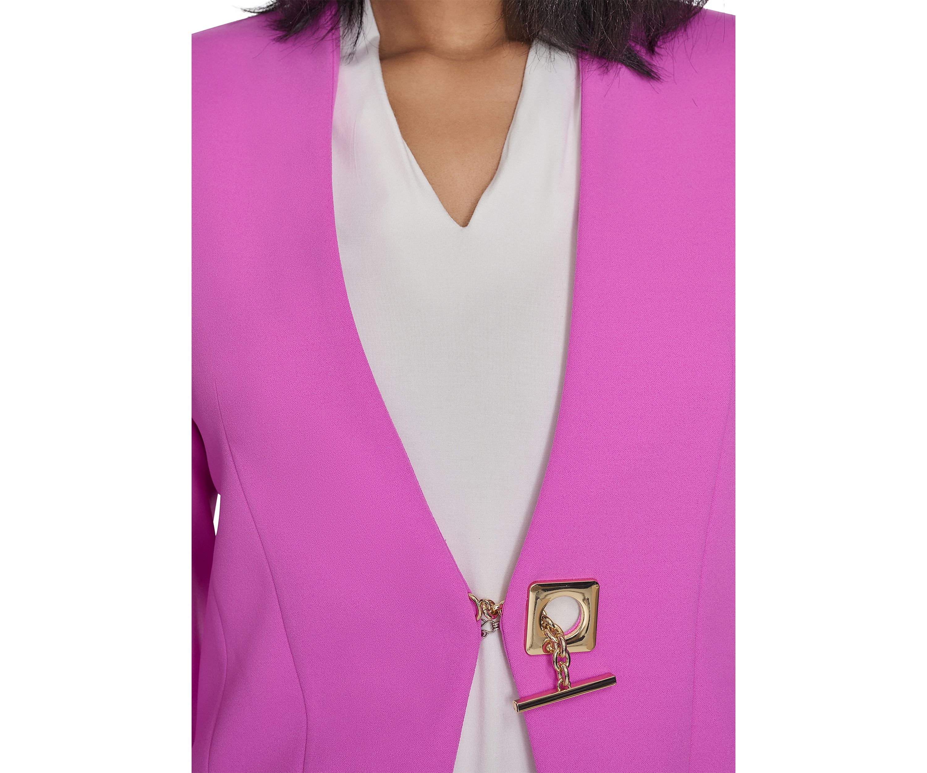 Womens Toggle Hardware Blazer