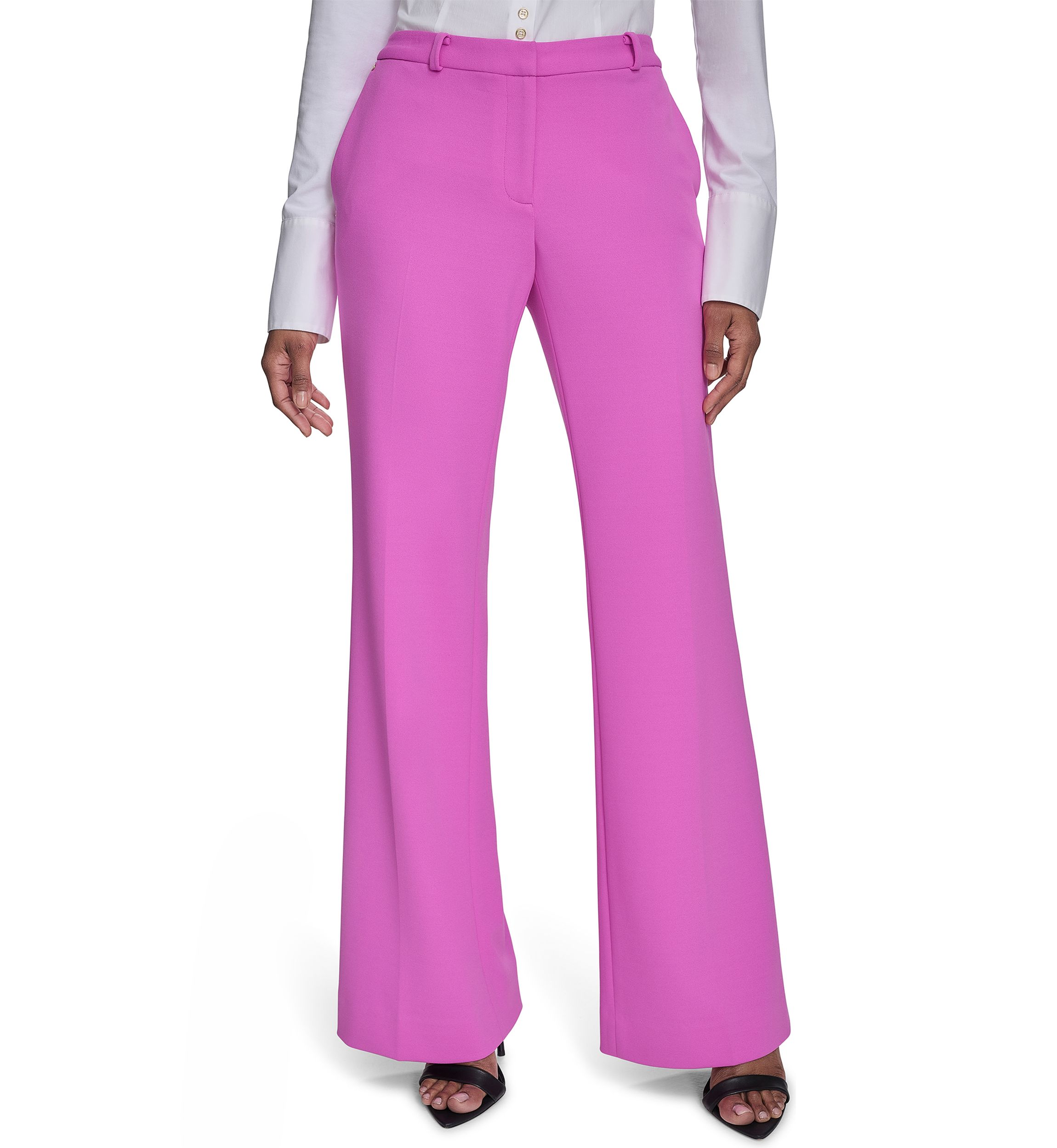Womens Straight Leg Constructed Pants