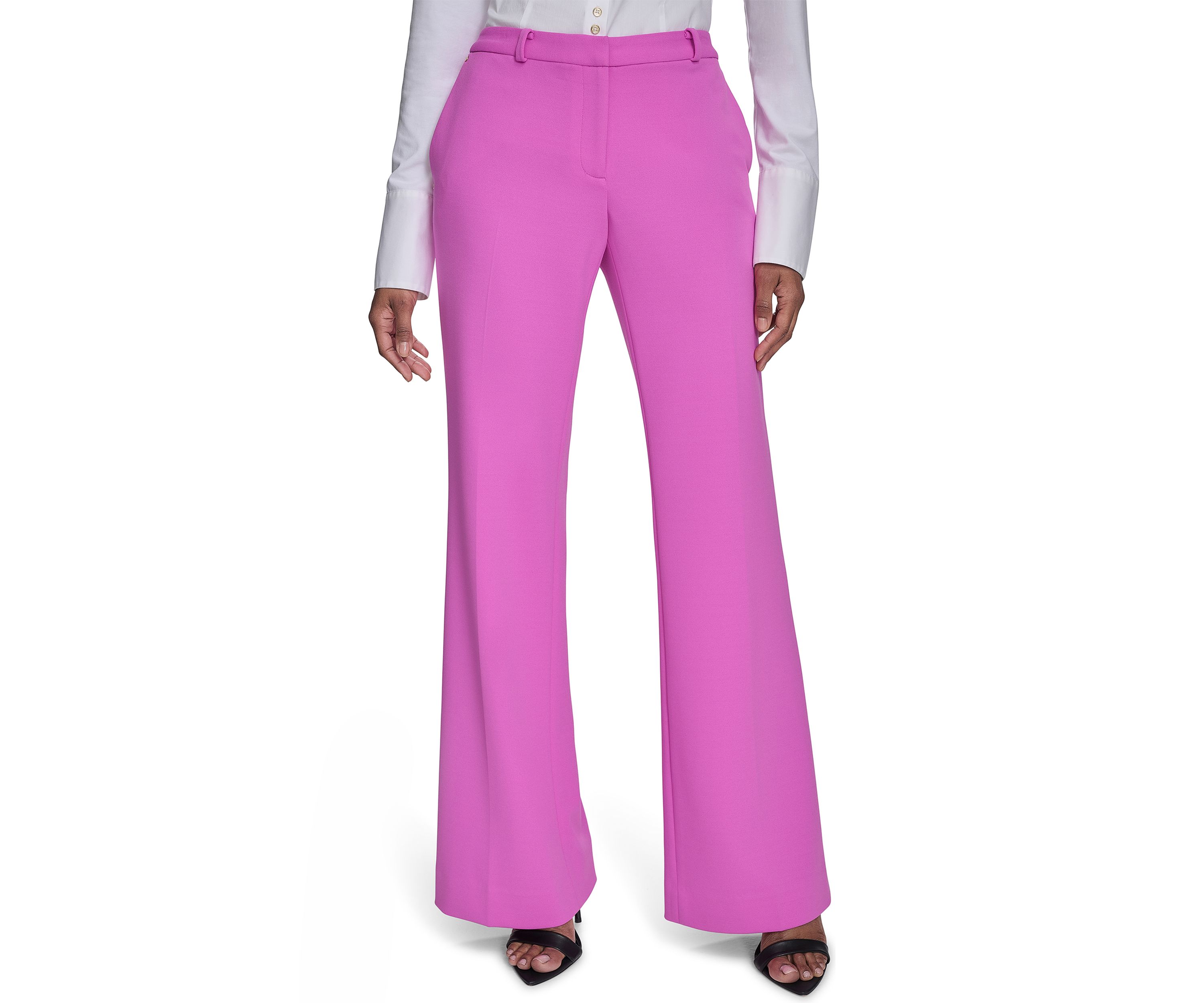 Womens Straight Leg Constructed Pants