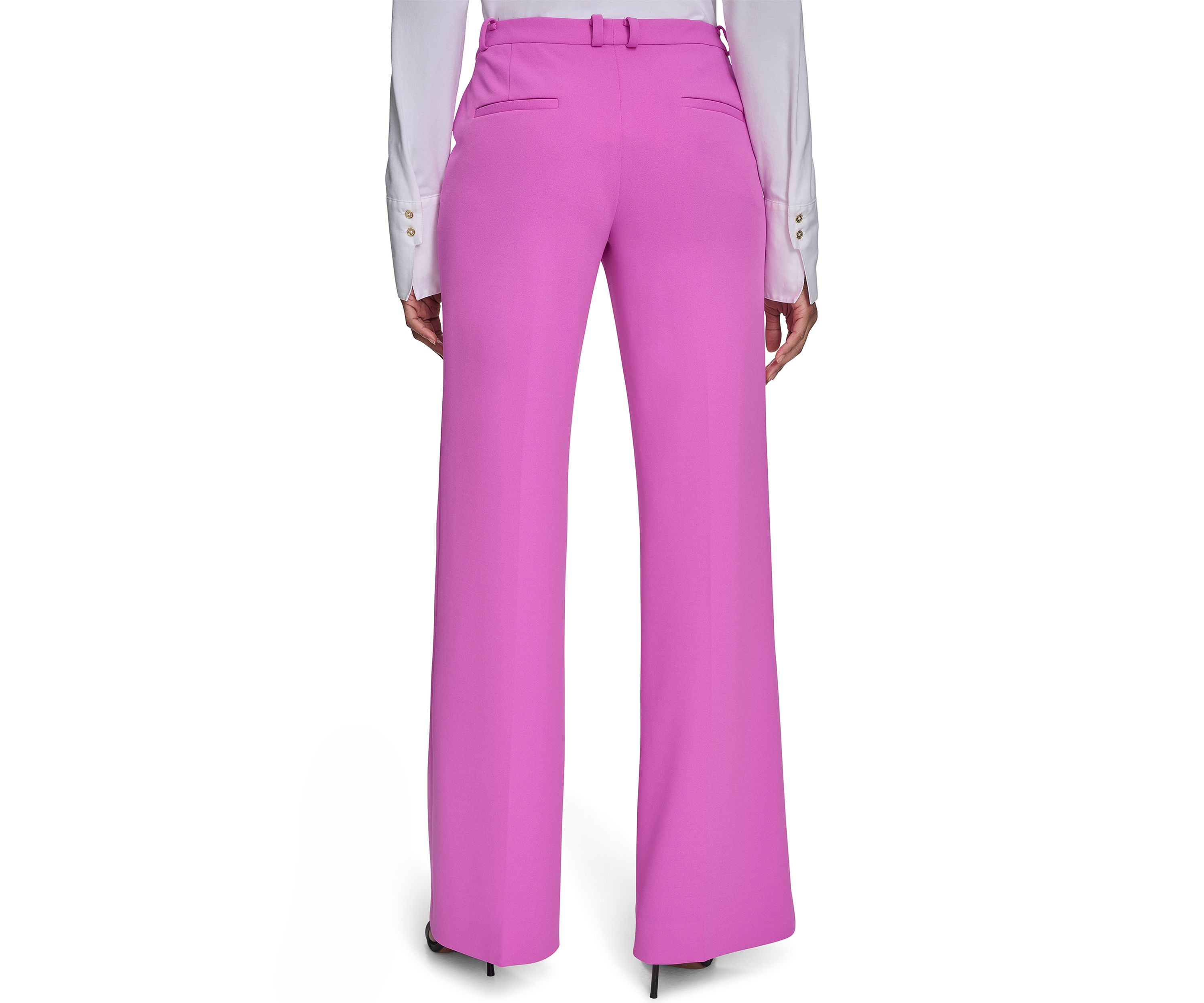 Womens Straight Leg Constructed Pants