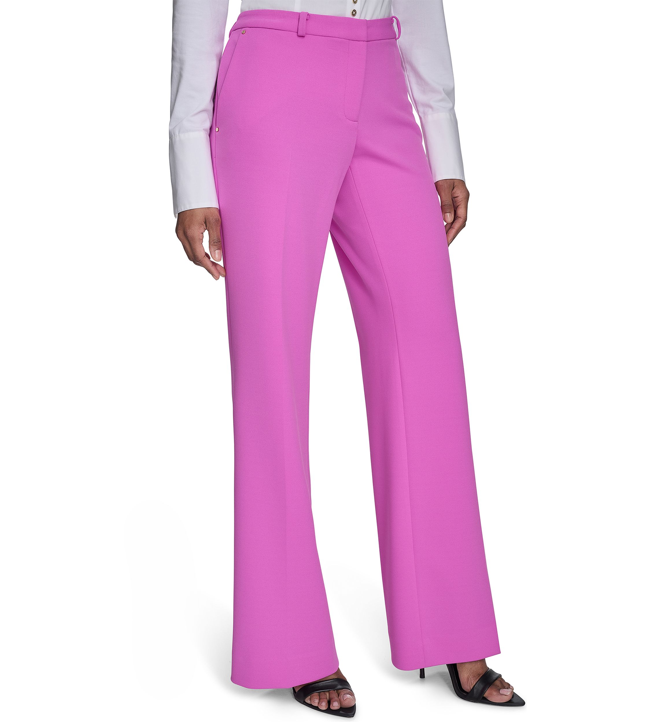 Womens Straight Leg Constructed Pants