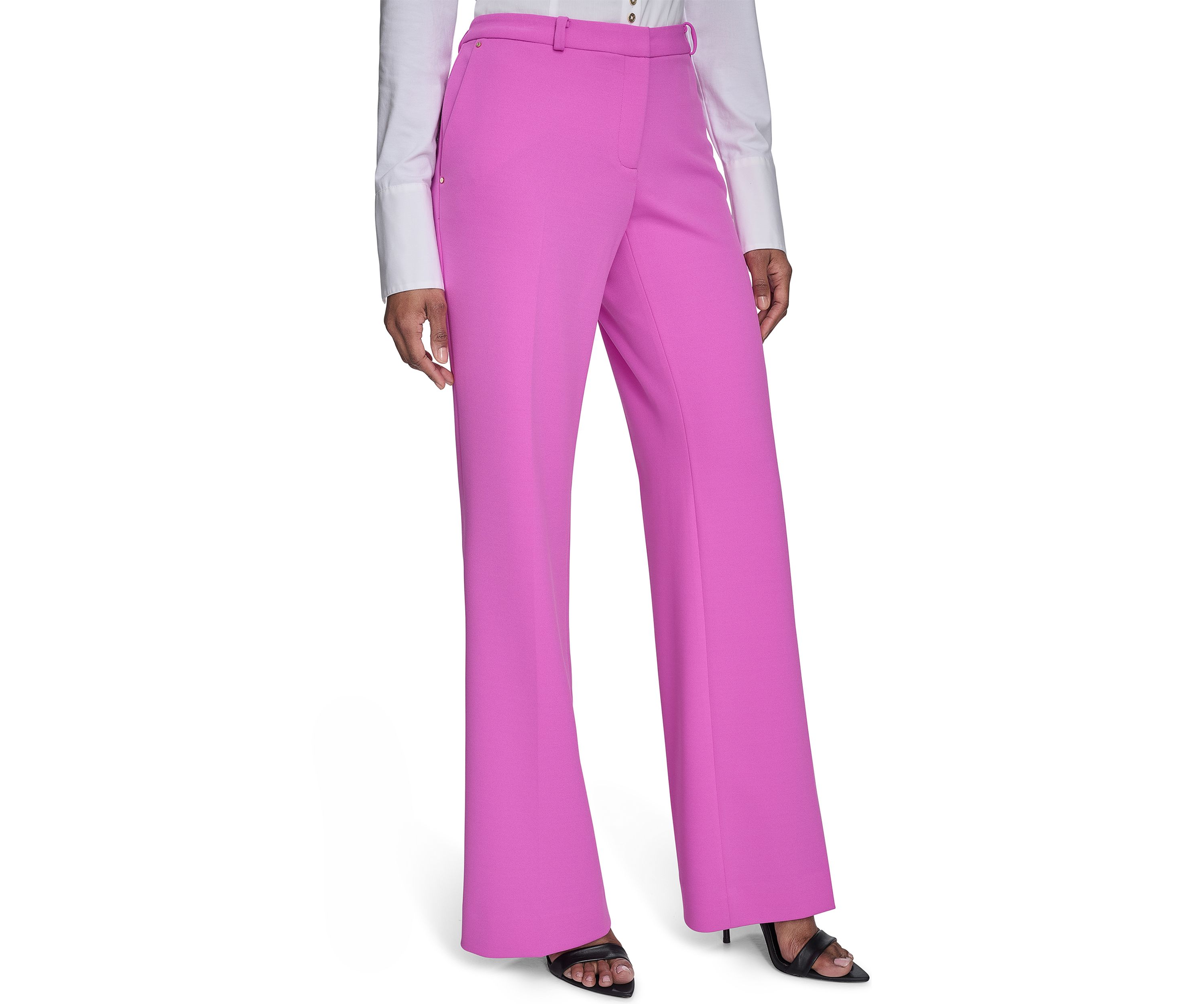 Womens Straight Leg Constructed Pants
