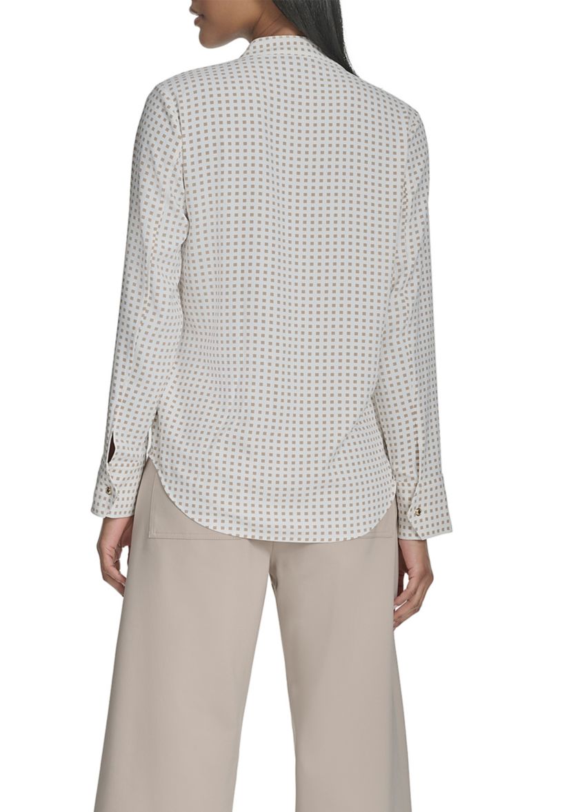 Womens Double Placket Top
