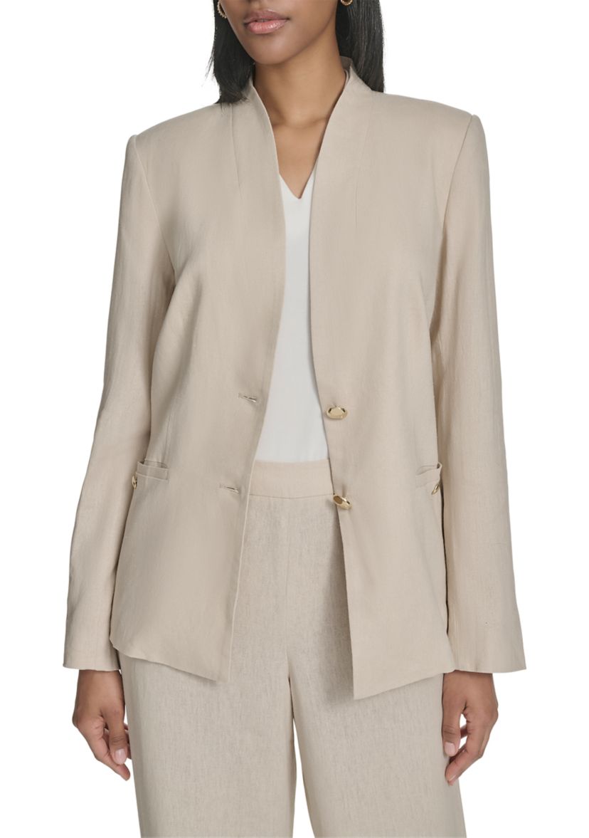 Womens Hauren Linen Blazer 