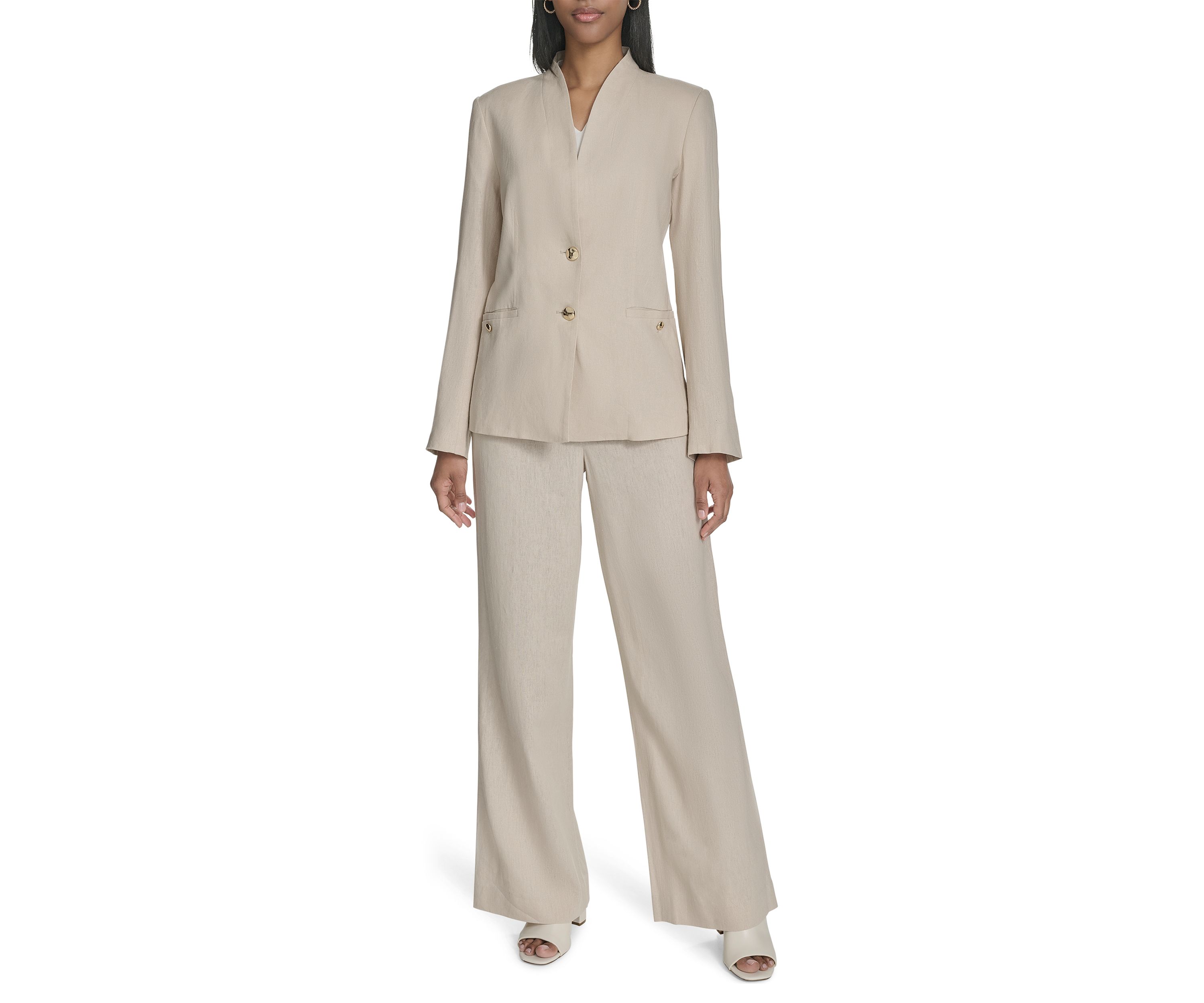 Womens Hauren Linen Blazer 