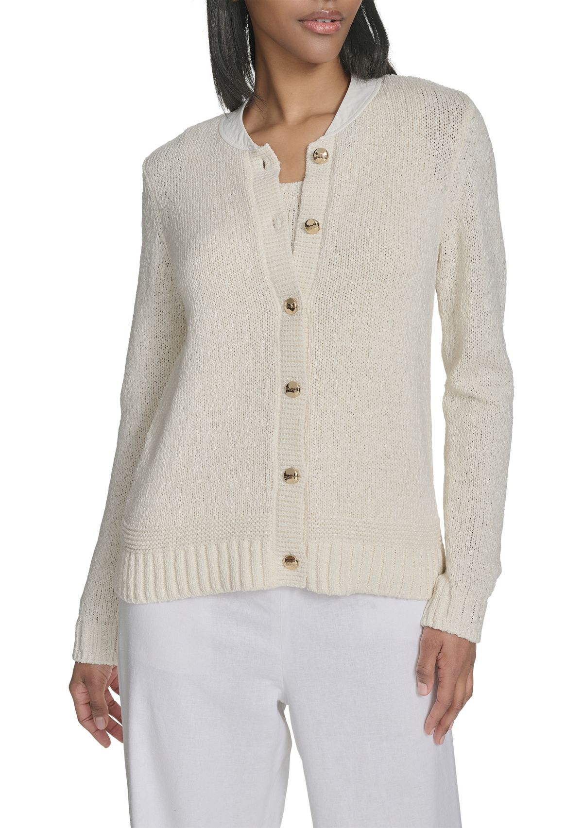 Womens Button Down Cardigan Sweater 