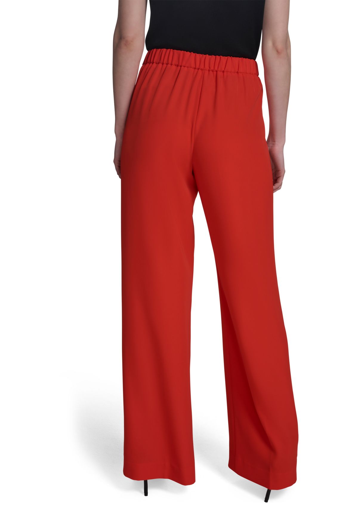 Womens Hardware Front Wide Leg Pants