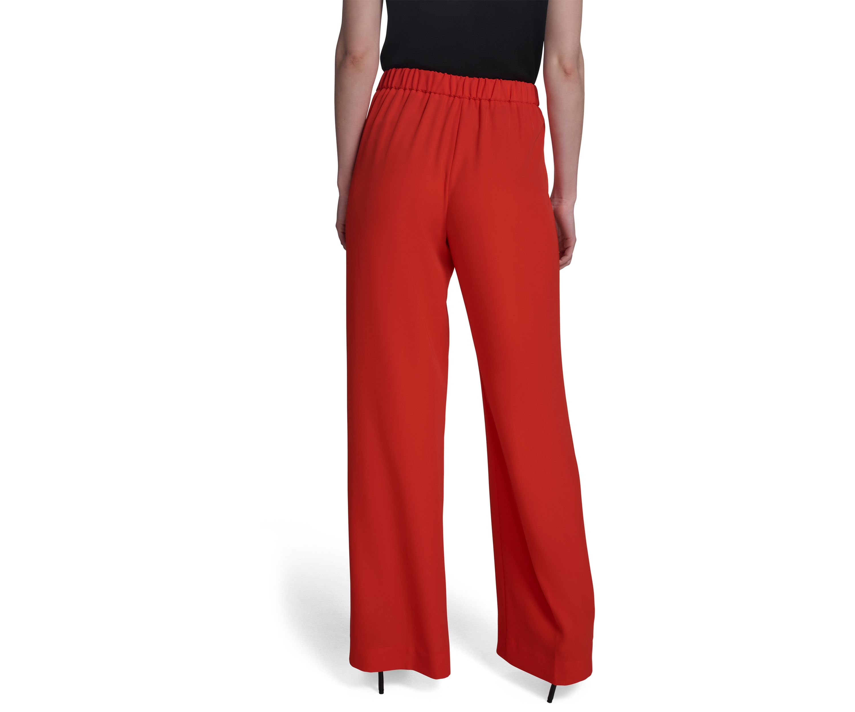 Womens Hardware Front Wide Leg Pants