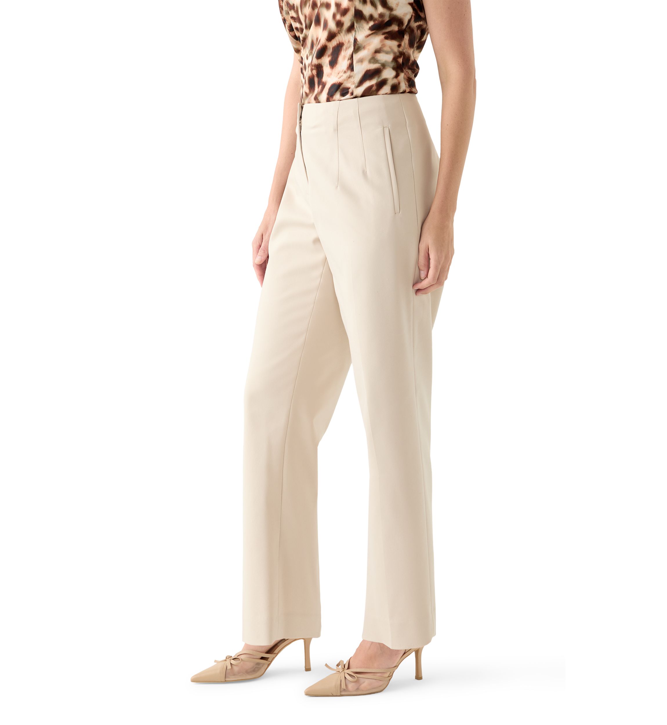 Womens Slim Fit Ankle Pants